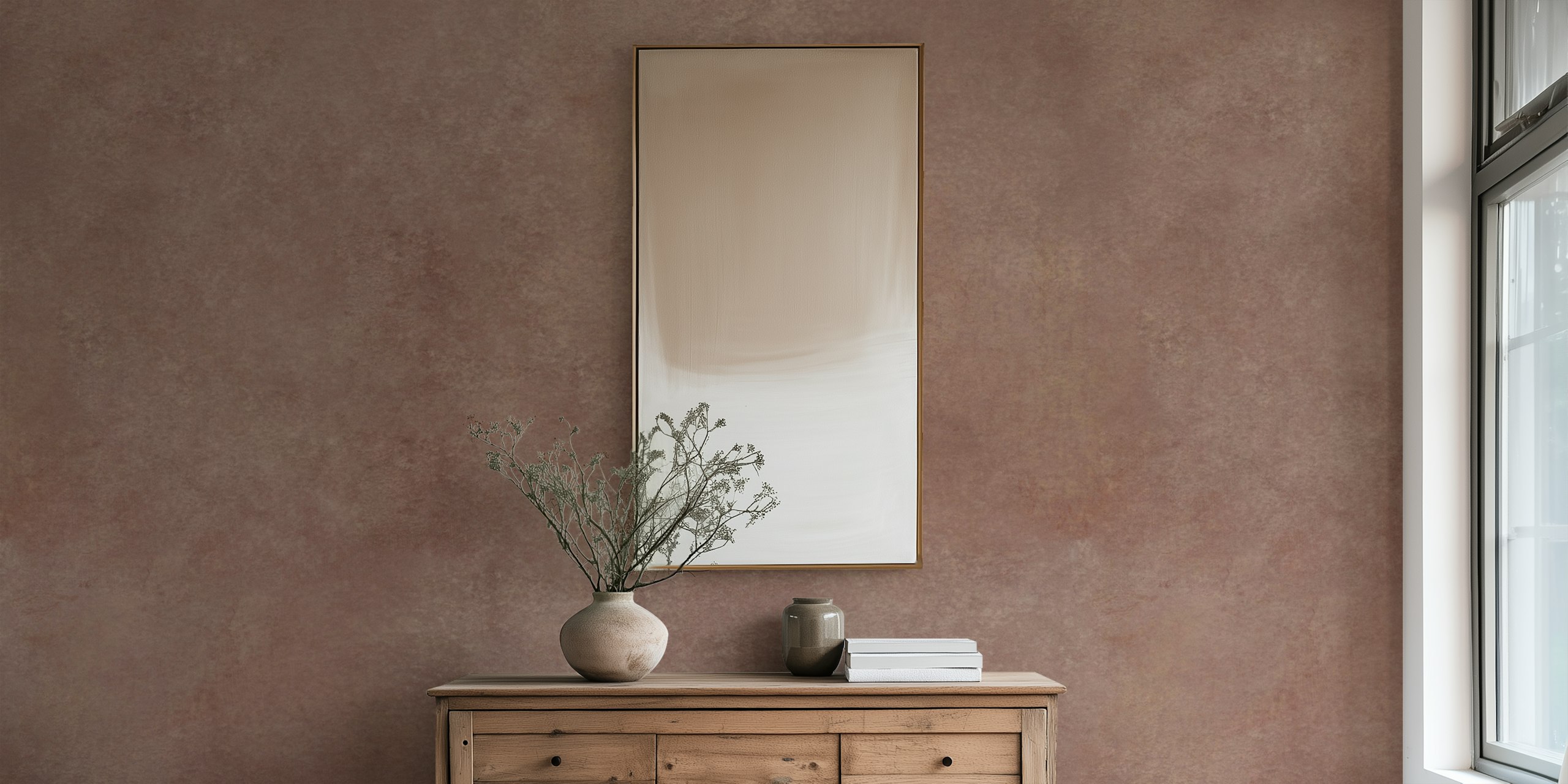 Brown suede texture wallpaper with organic tones and a soft finish.