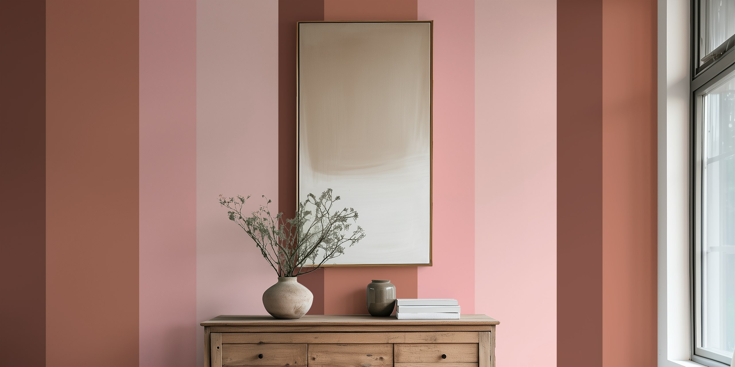 Simple Blush Pink Surface Wall Mural