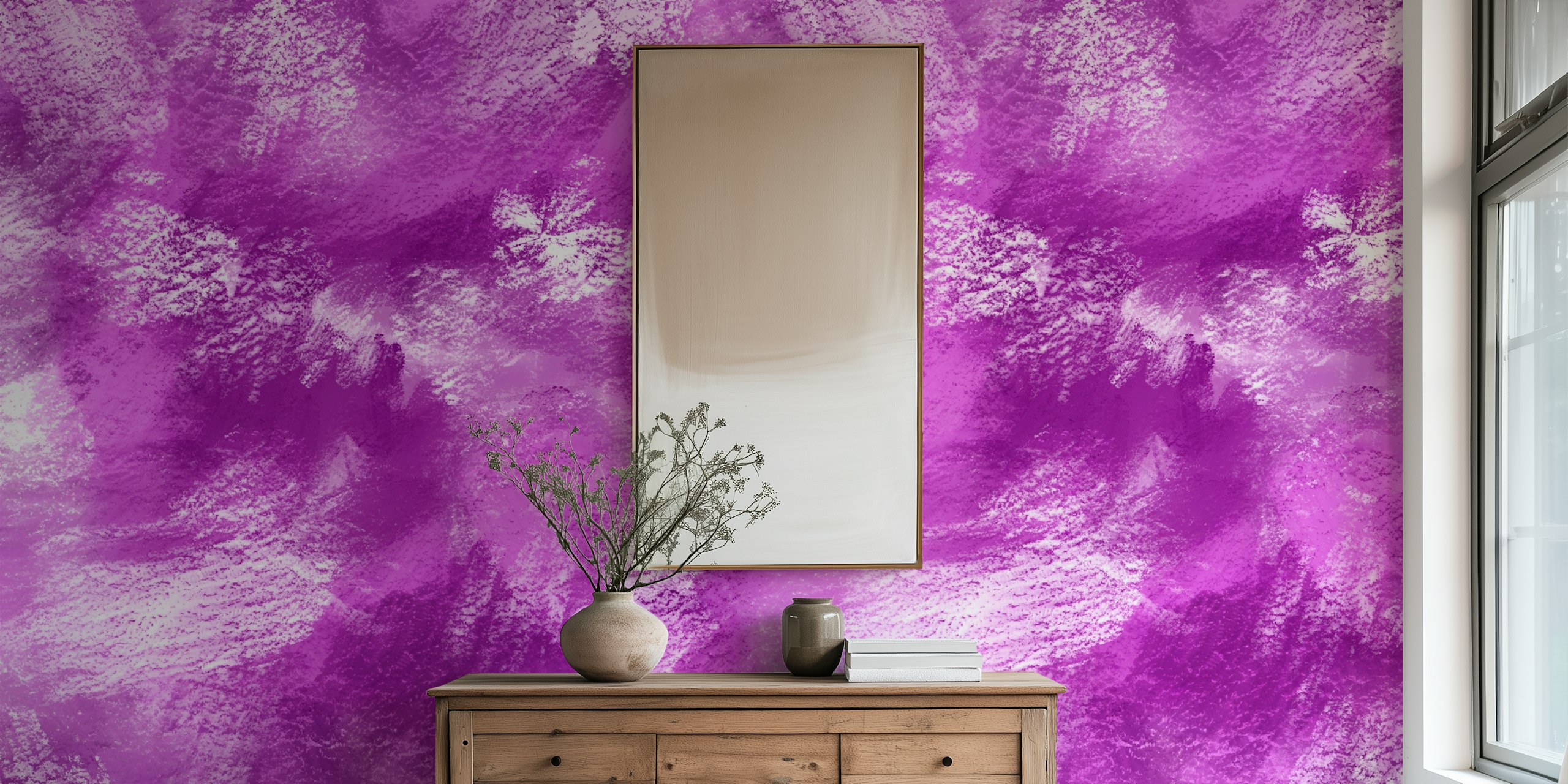 Abstract magenta brushstroke design wallpaper