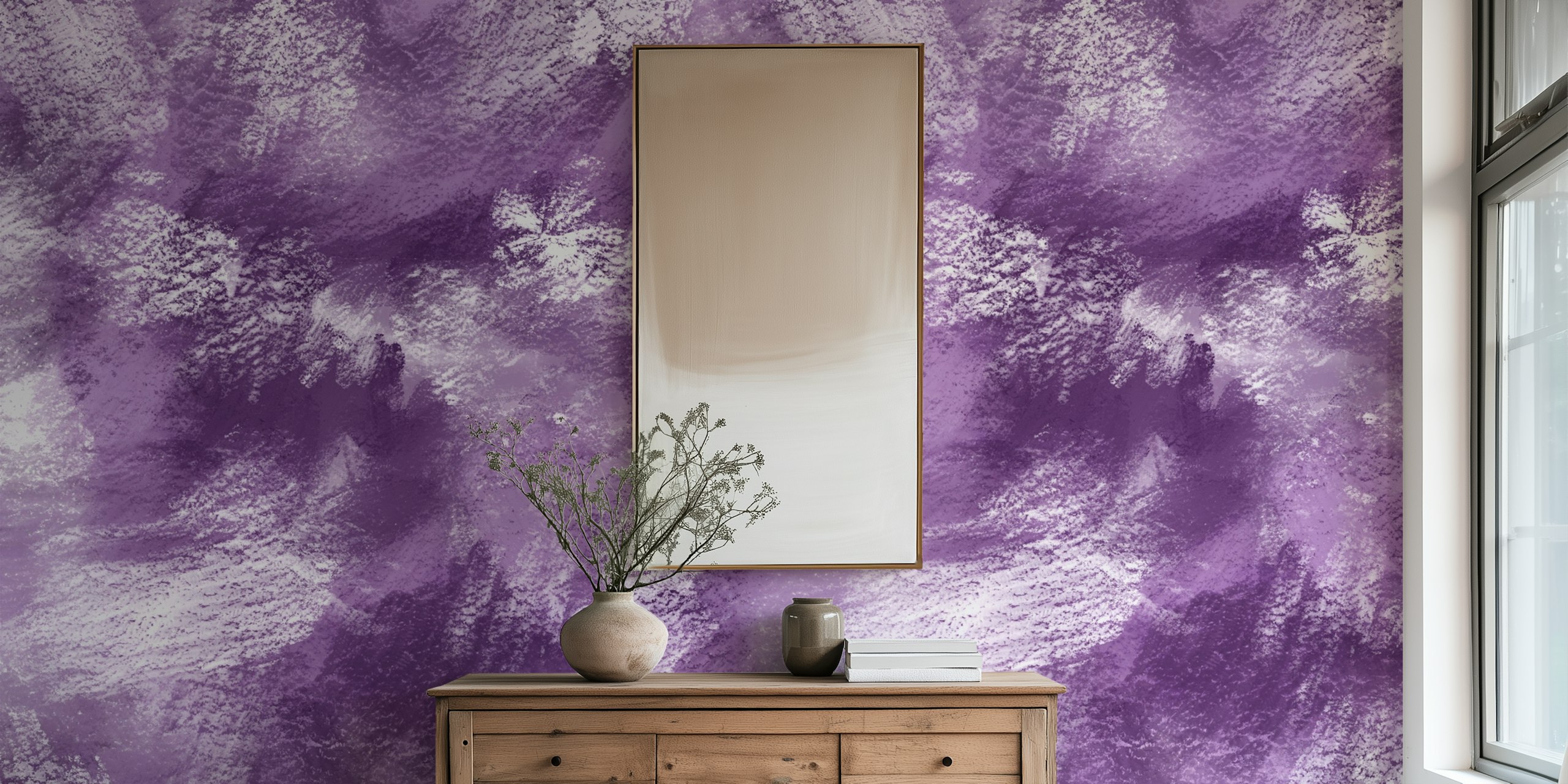 Purple painterly background huoneessa