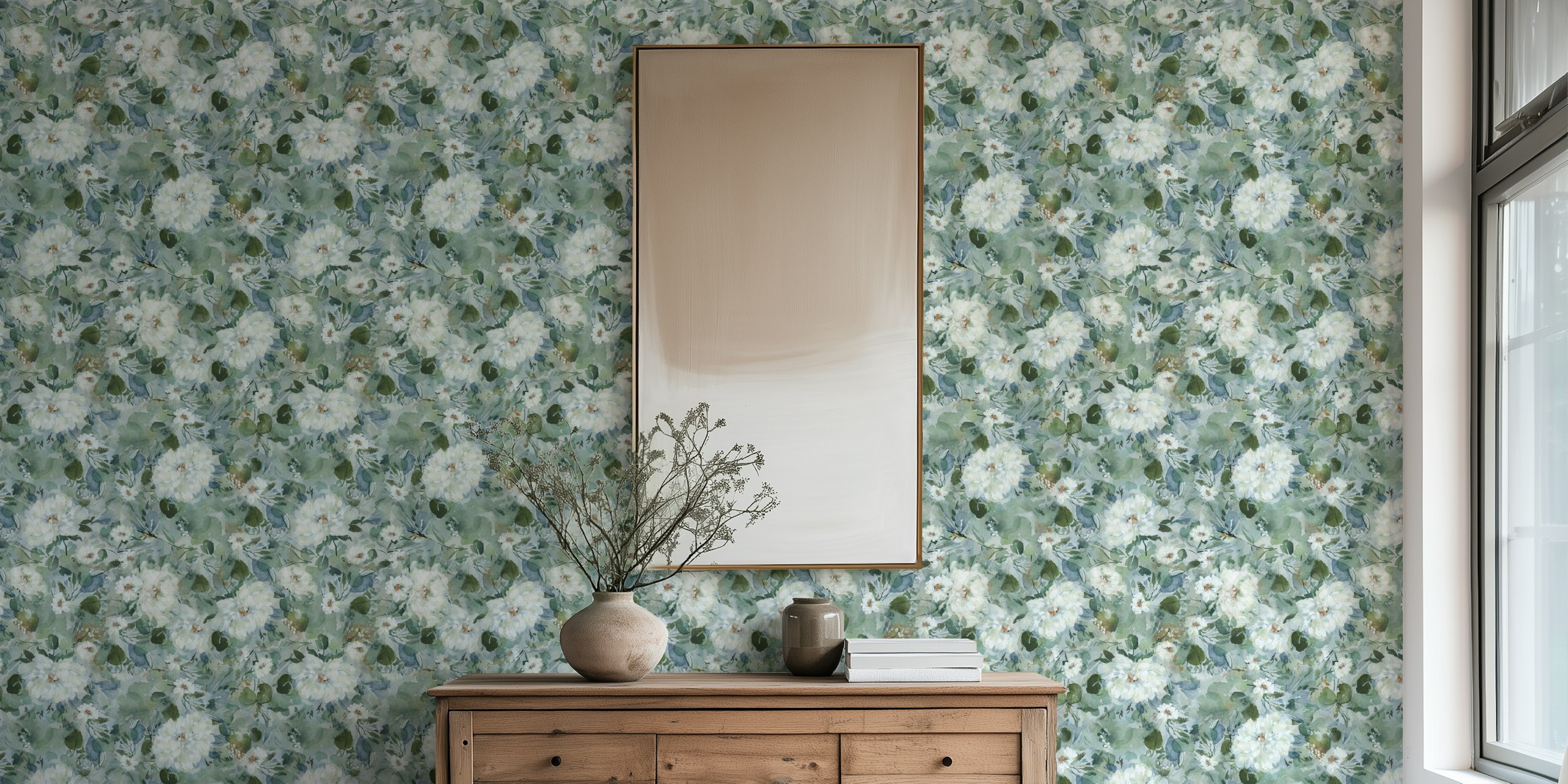 Ontwerp voor behang White bouquet flowers