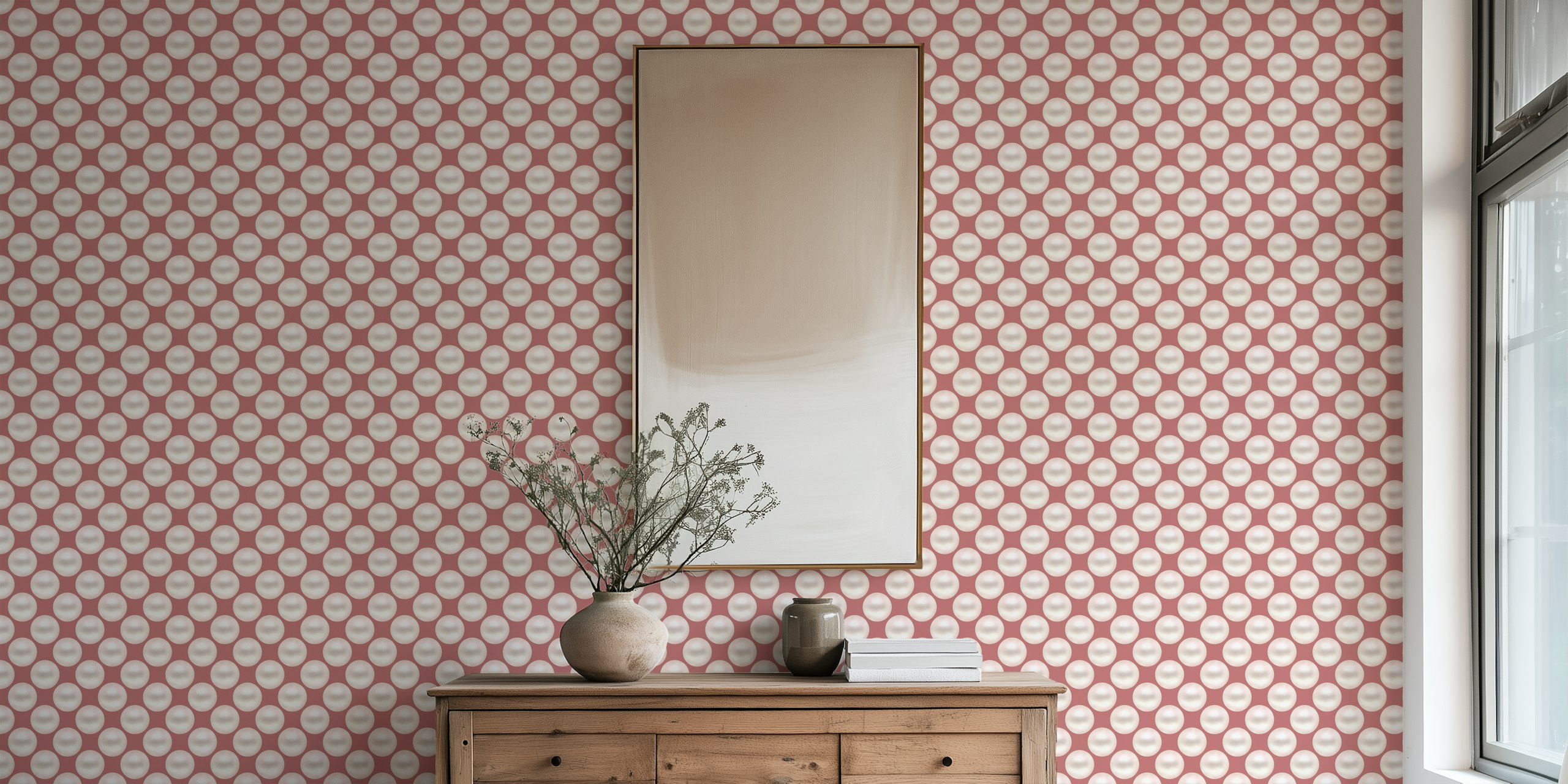 Pearl Polka Dots 12 tapet i et rom