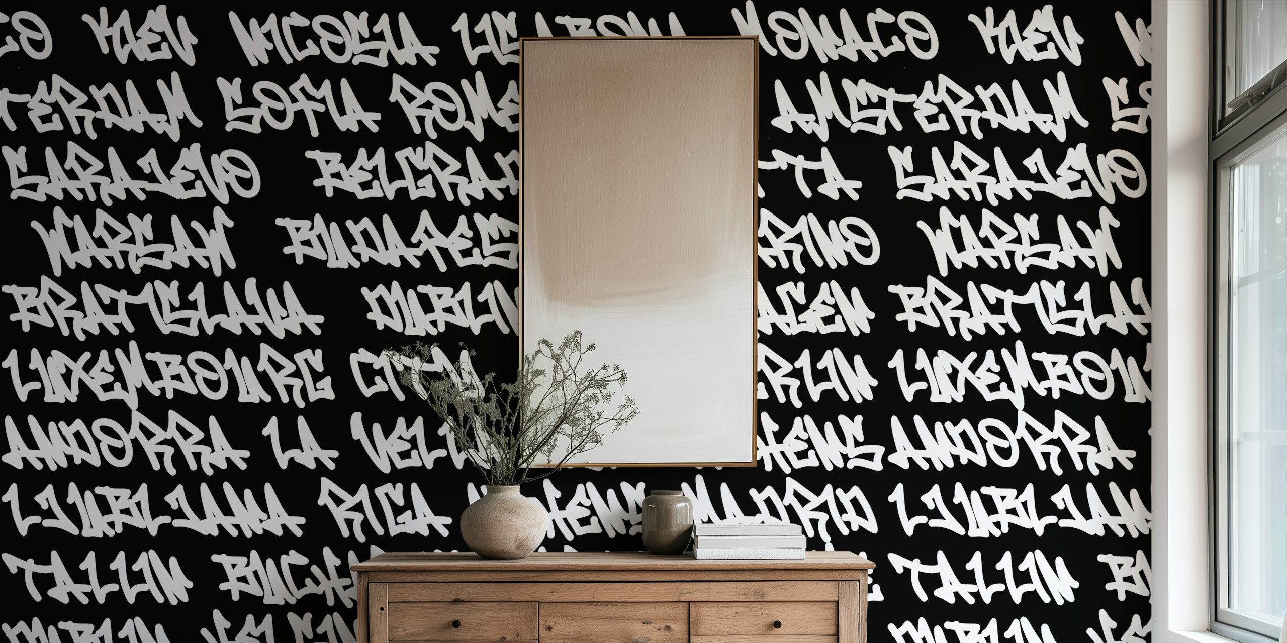 papier peint Capital Cities of Europe dans une chambre