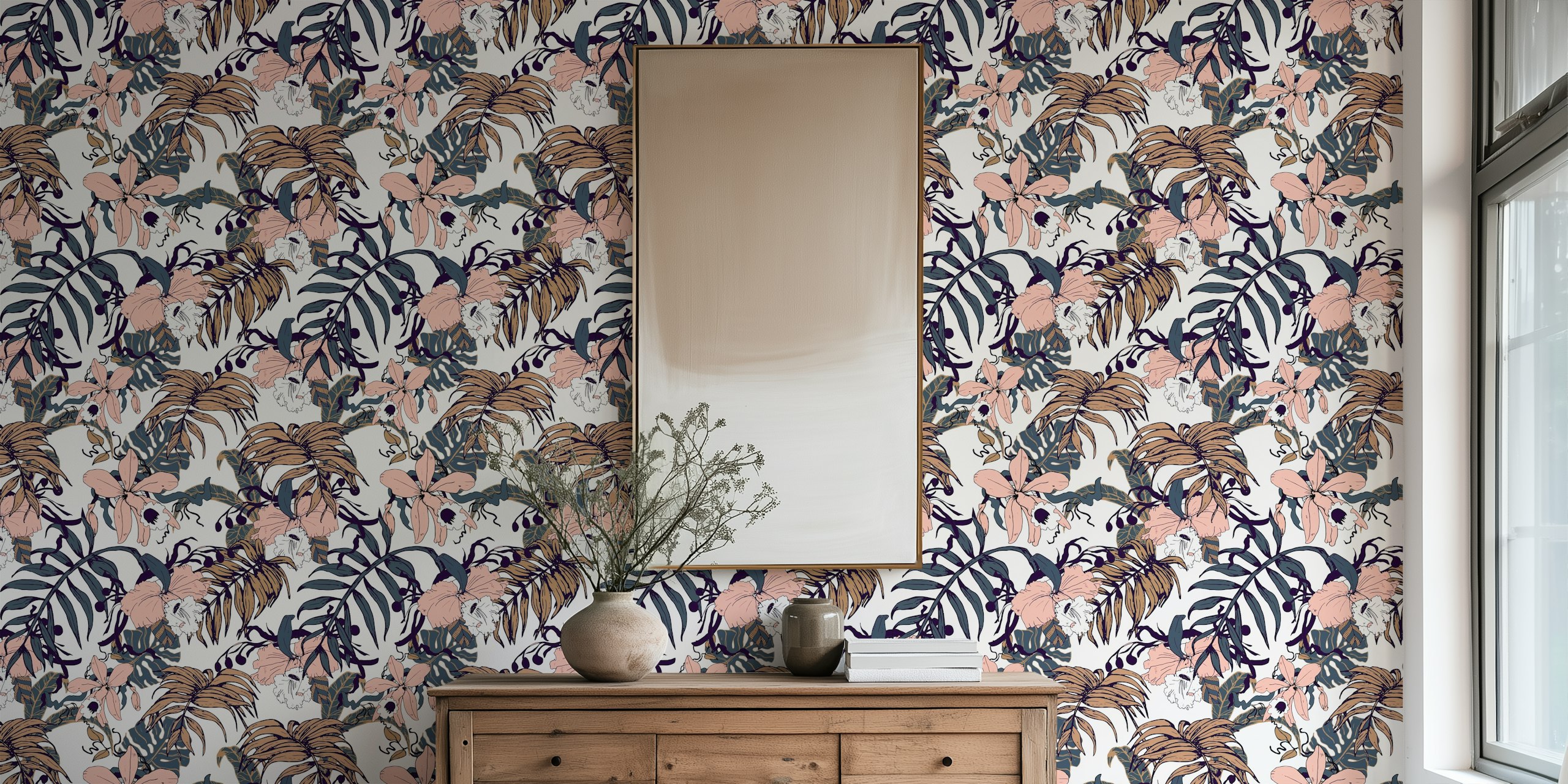 Winter in the jungle tapetti huoneessa