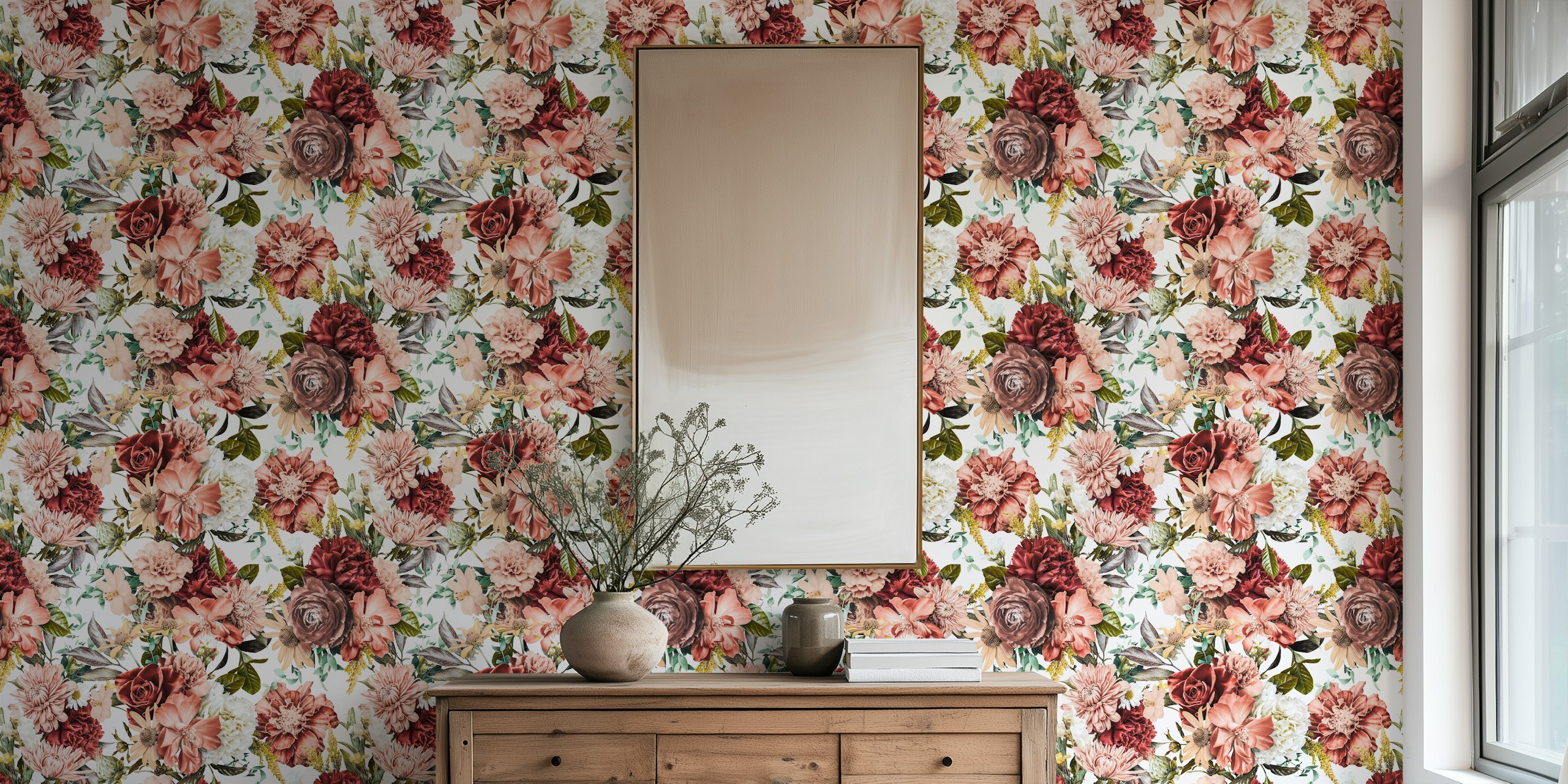 Antique Coves Lullaby floral tapet i et rom