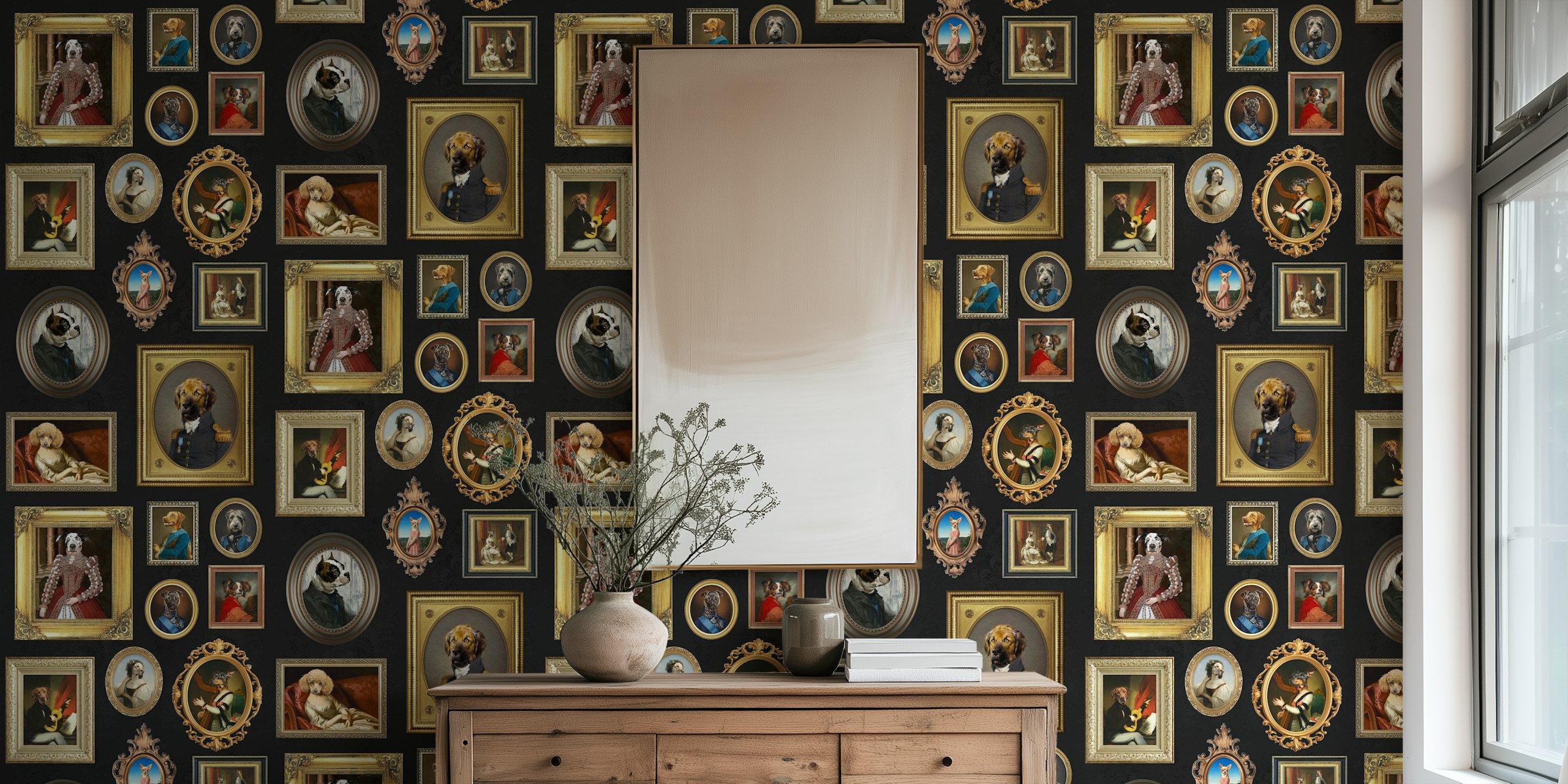 Dog Lovers Portrait Collection in Schwarz