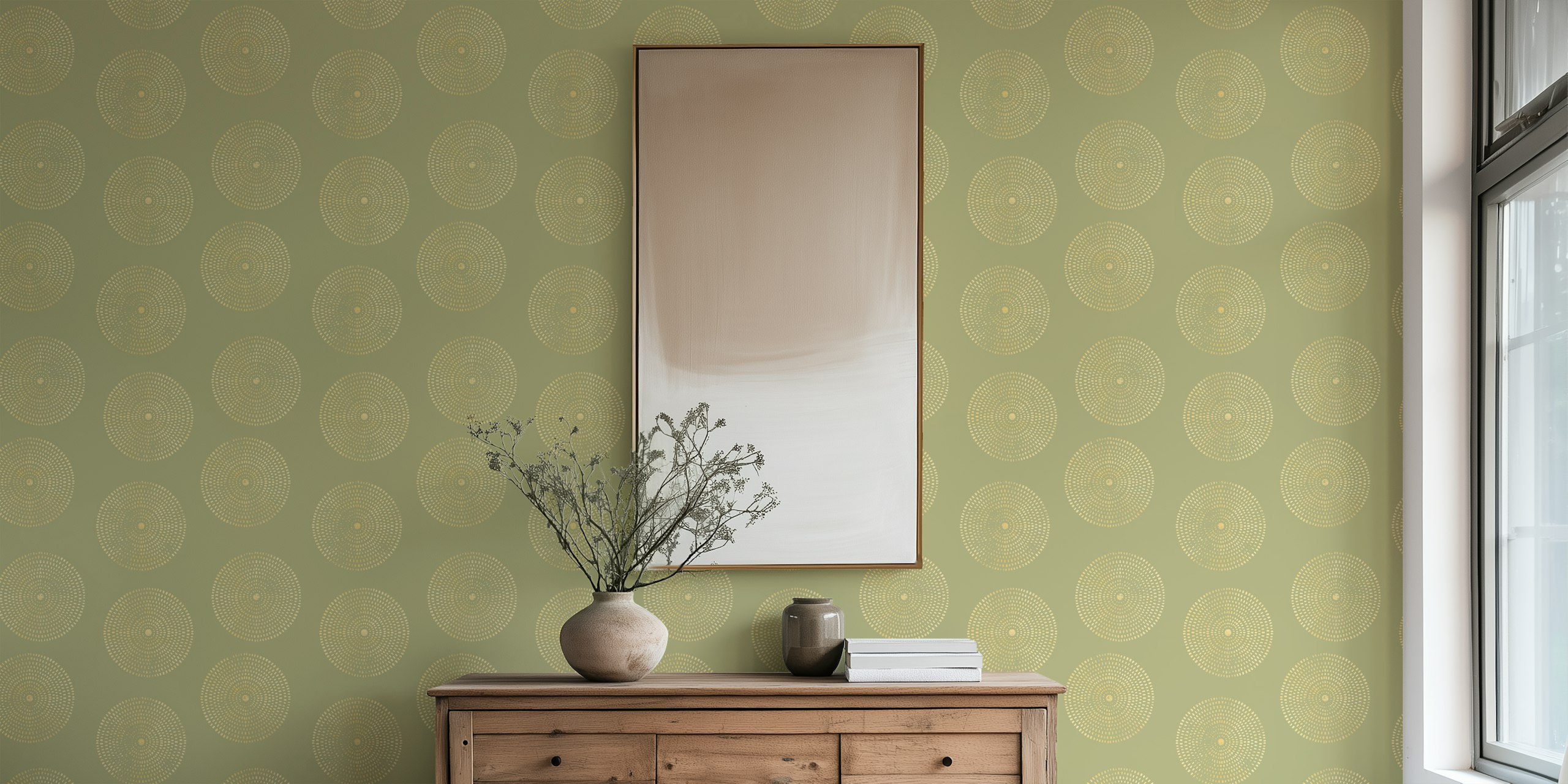 Vintage Visions tapetdesign i et rum