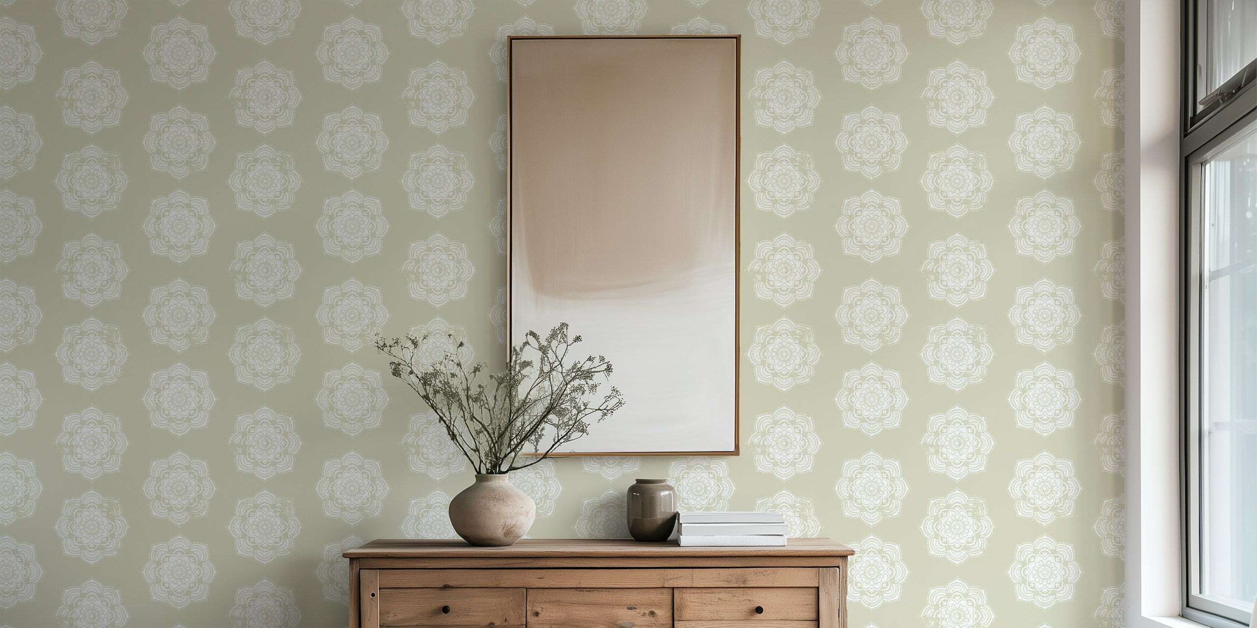 Bohème Ballade wallpaper in a room setting