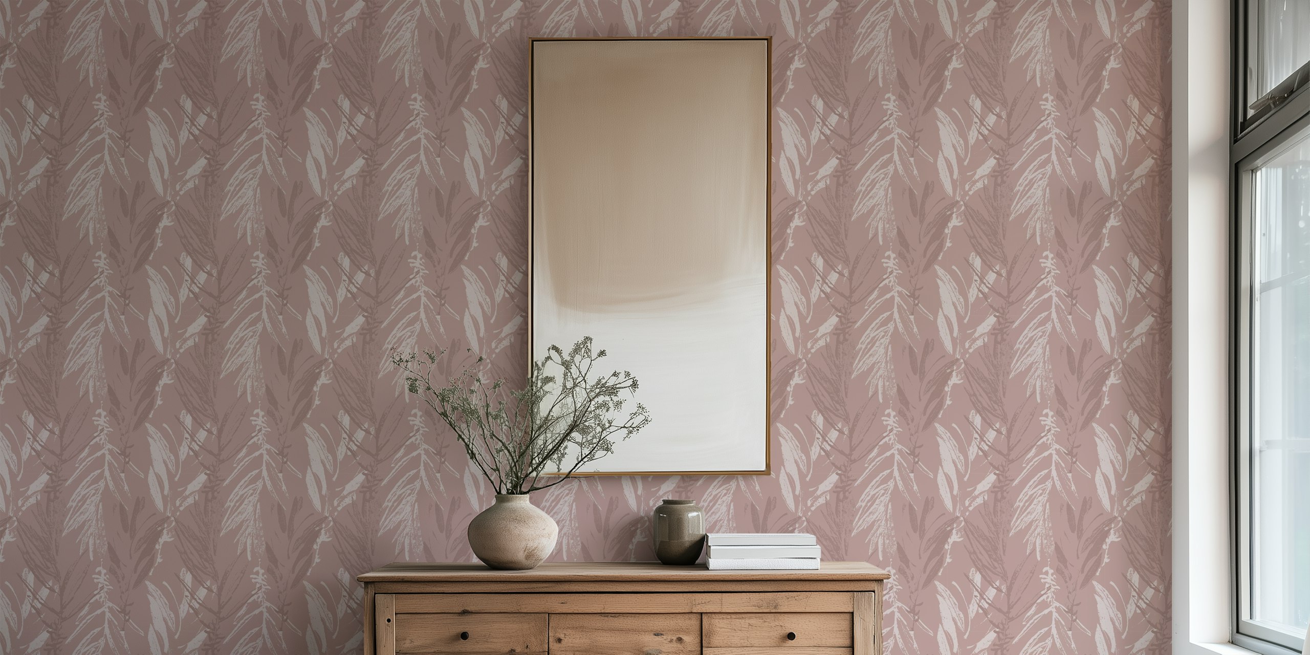 Summervibes Wallcovering in a room setting