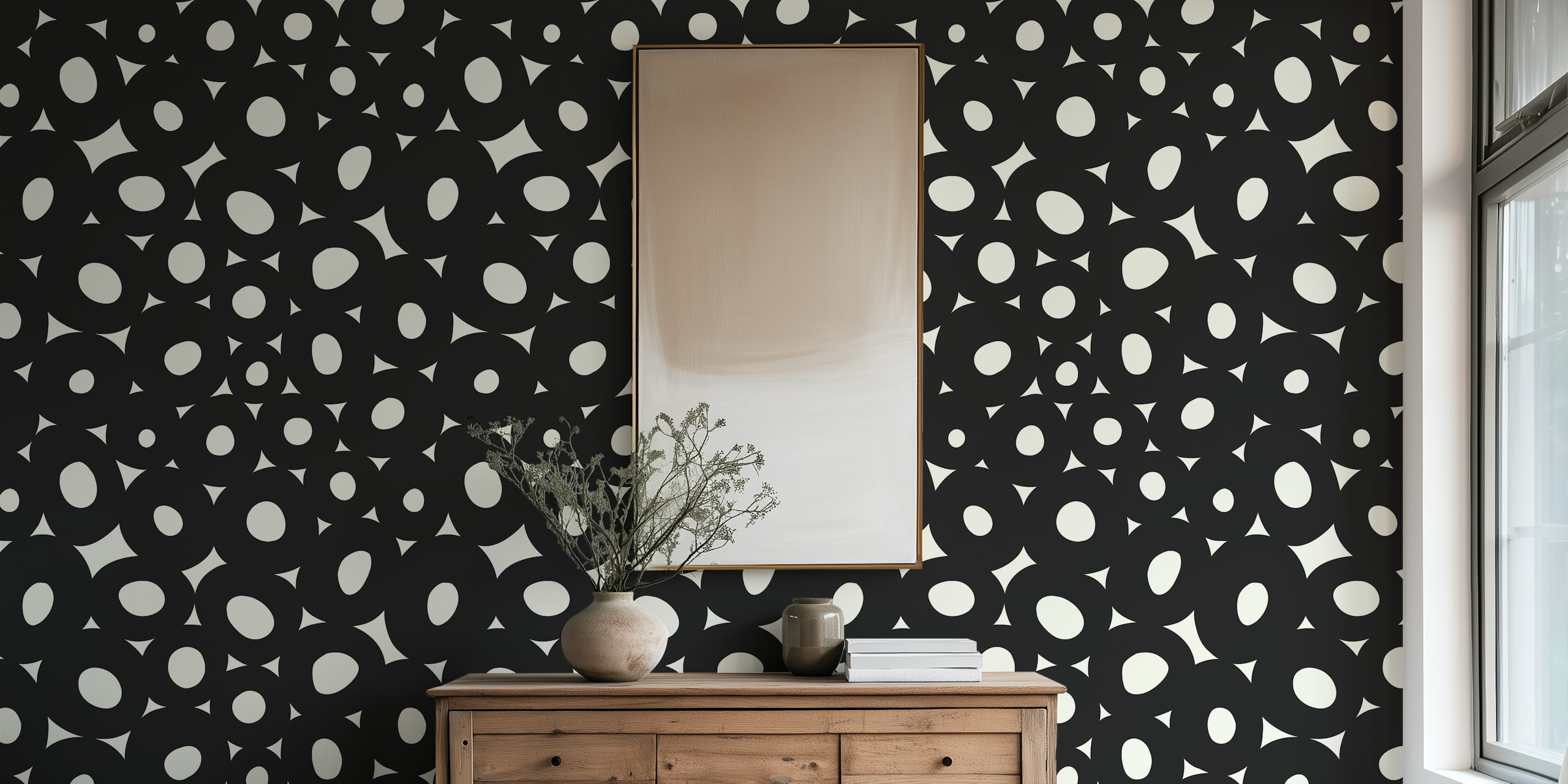 Abstract Organic Circular Cells Tapetdesign