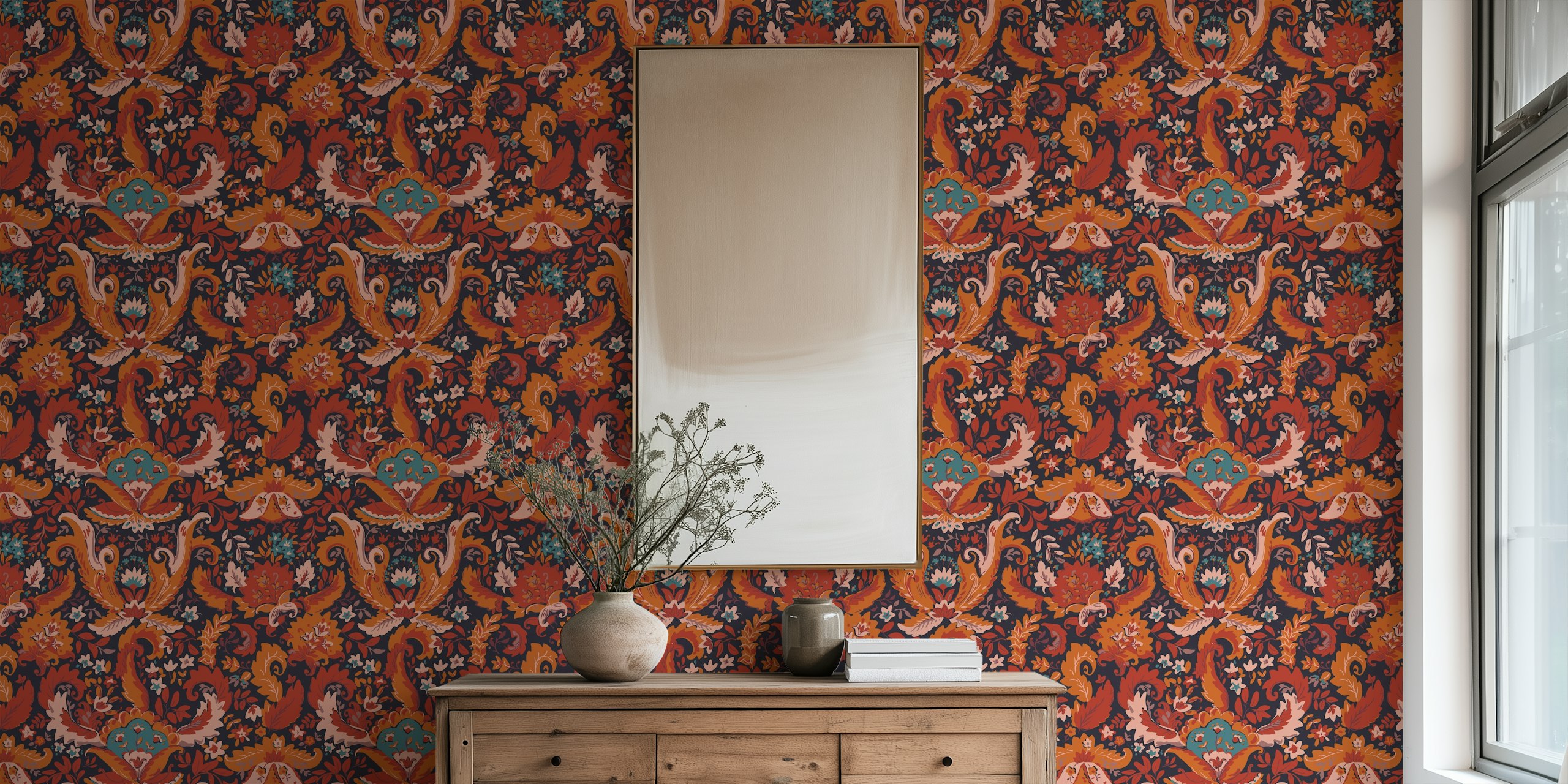 Bohemian Rhapsody Hue behang in een kamer