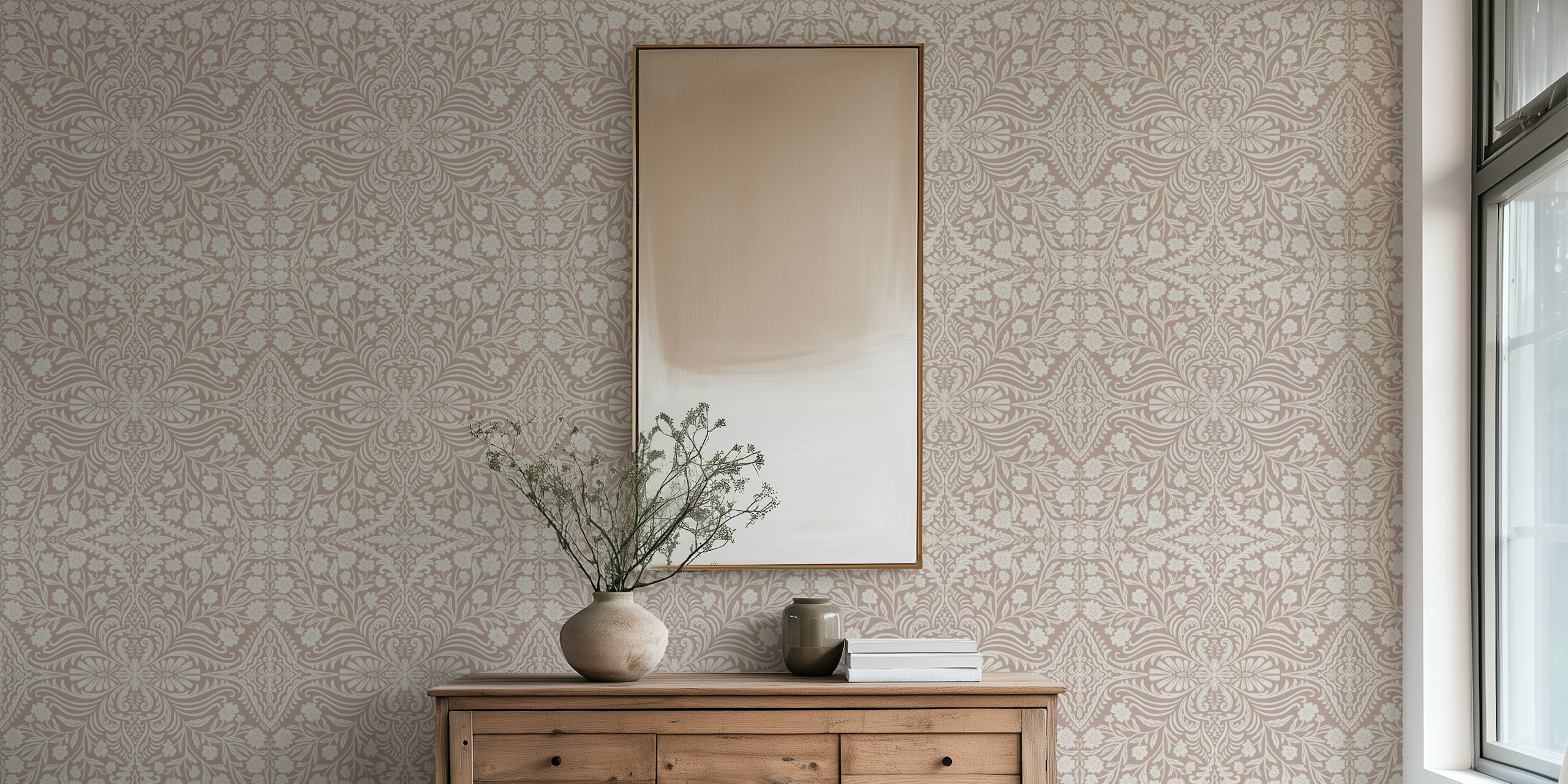 Design de papel de parede Elegant Floral Symphony
