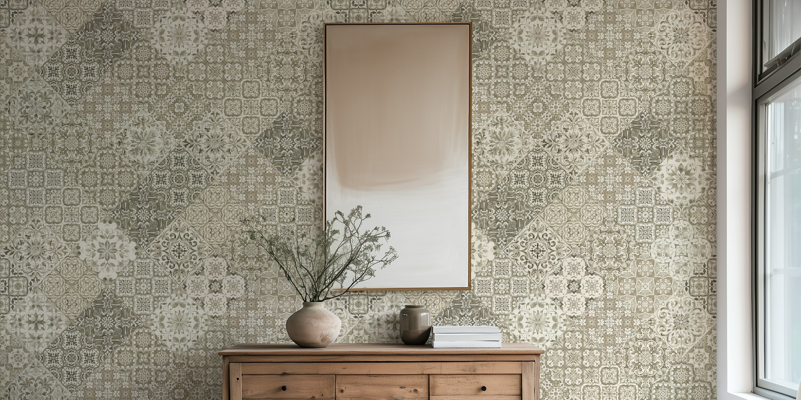 Antique Moroccan Tile Impressions in einem Raum