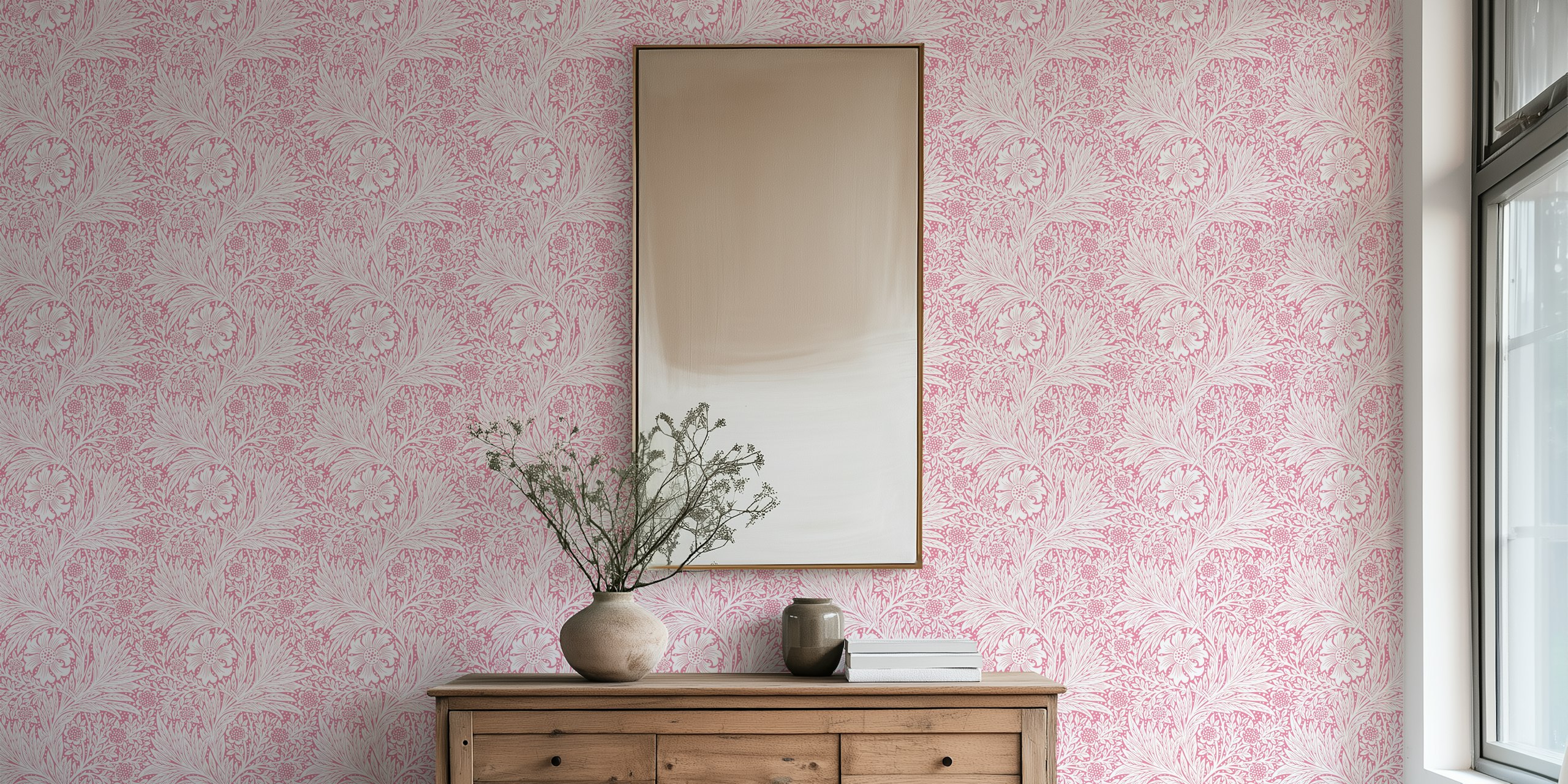 Vintage Victorian Pure Marigold wallpaper pattern
