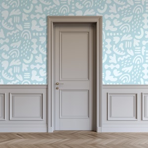Organic Shapes Light Blue