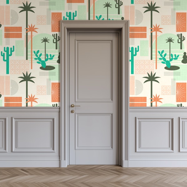 palm springs geometric escape emerald