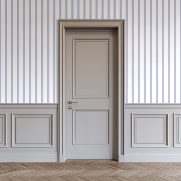 Minimal Striped Design Moody Lavender Beige
