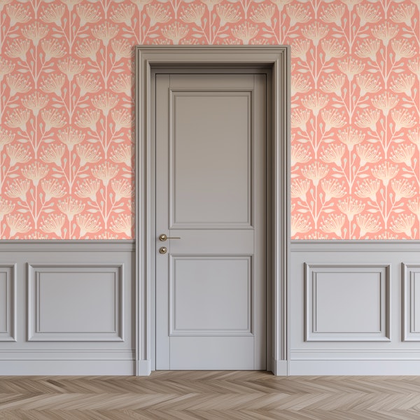 EUCALYPTUS Floral Botanical - Apricot Orange