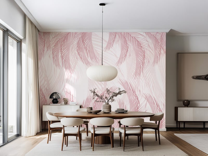 Blush Pink Feather Palm Bliss 1