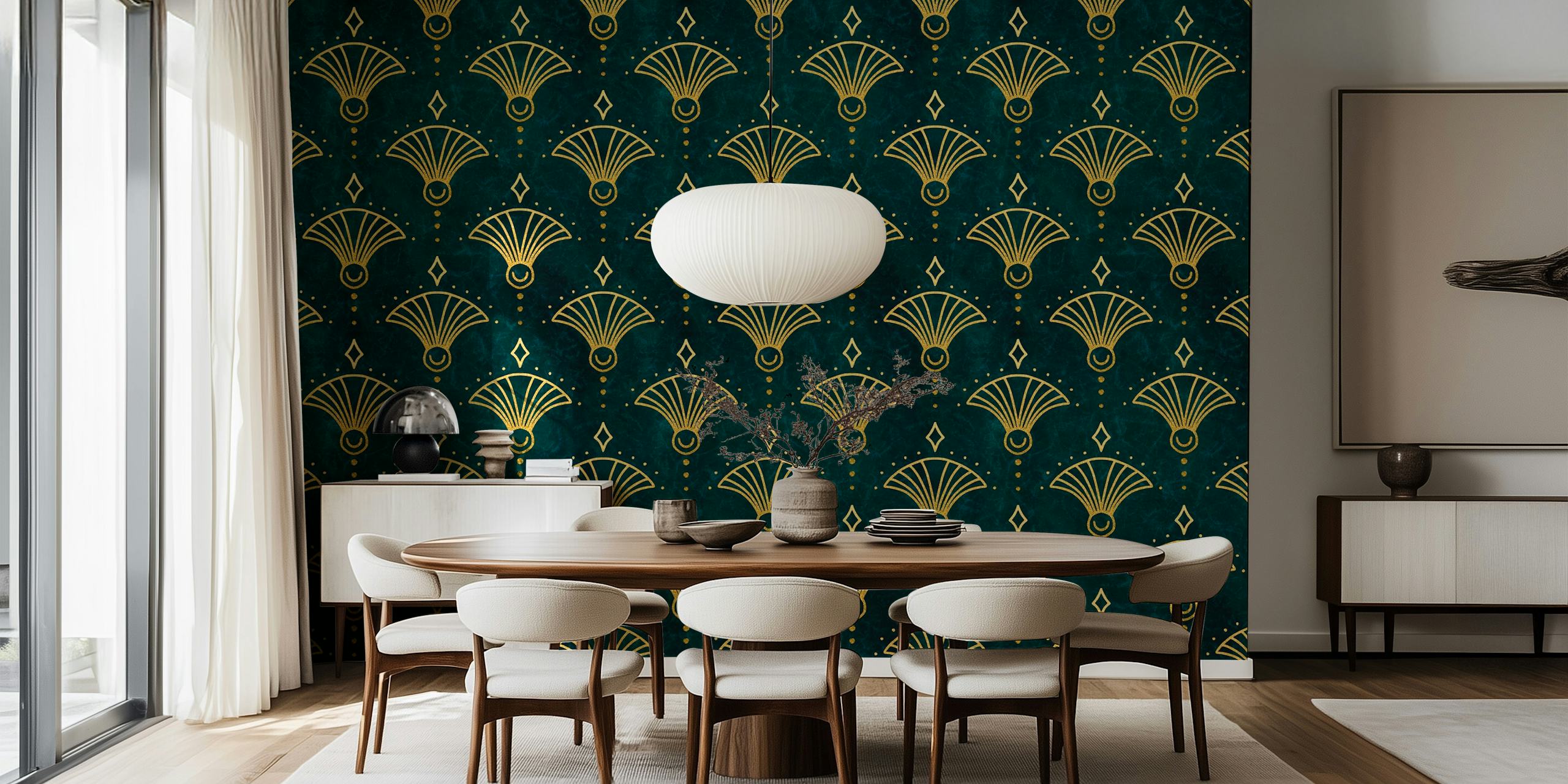 Design della carta da parati Elegant Luxury Art Deco