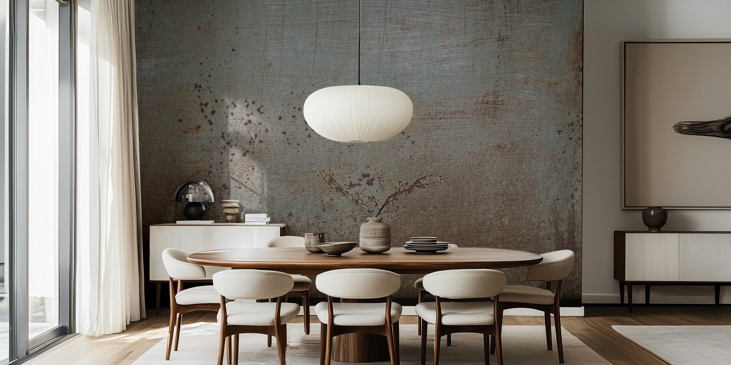 Rusty metal texture wallpaper featuring earthy tones and weathered appearance