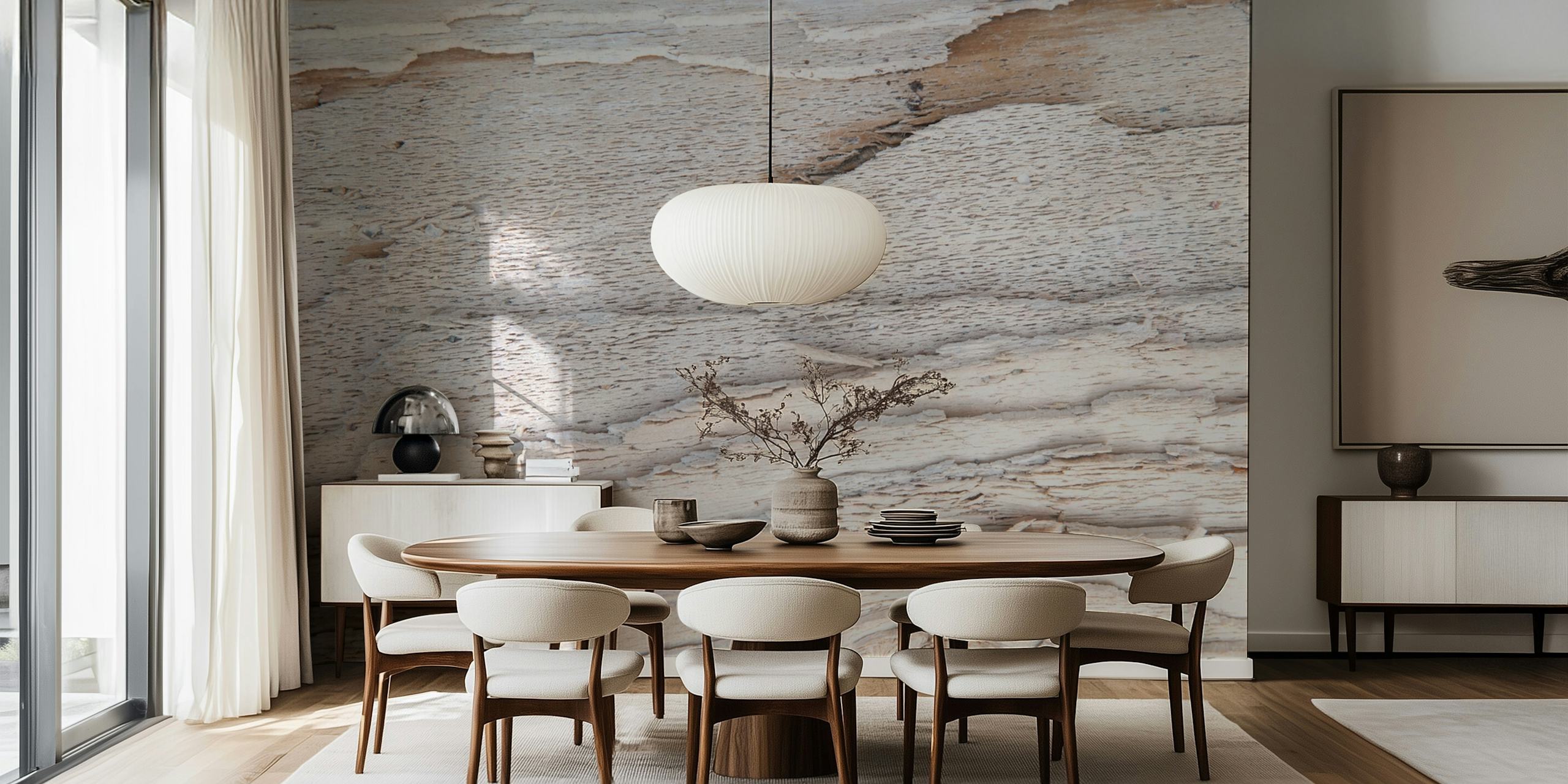 Light wood texture wallpaper with a natural wood grain pattern