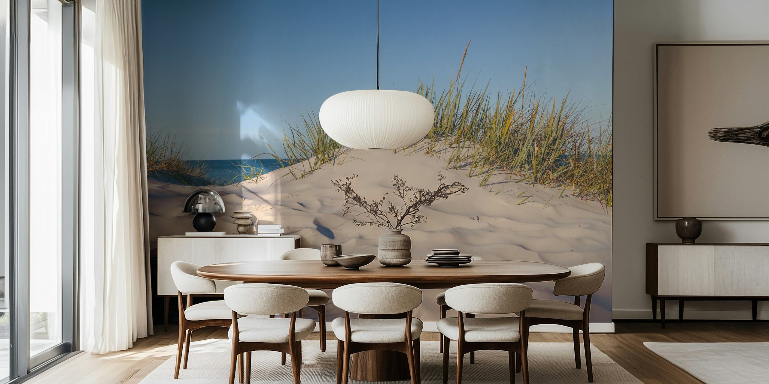 Bornholm Island Sea View wallpaper in a room