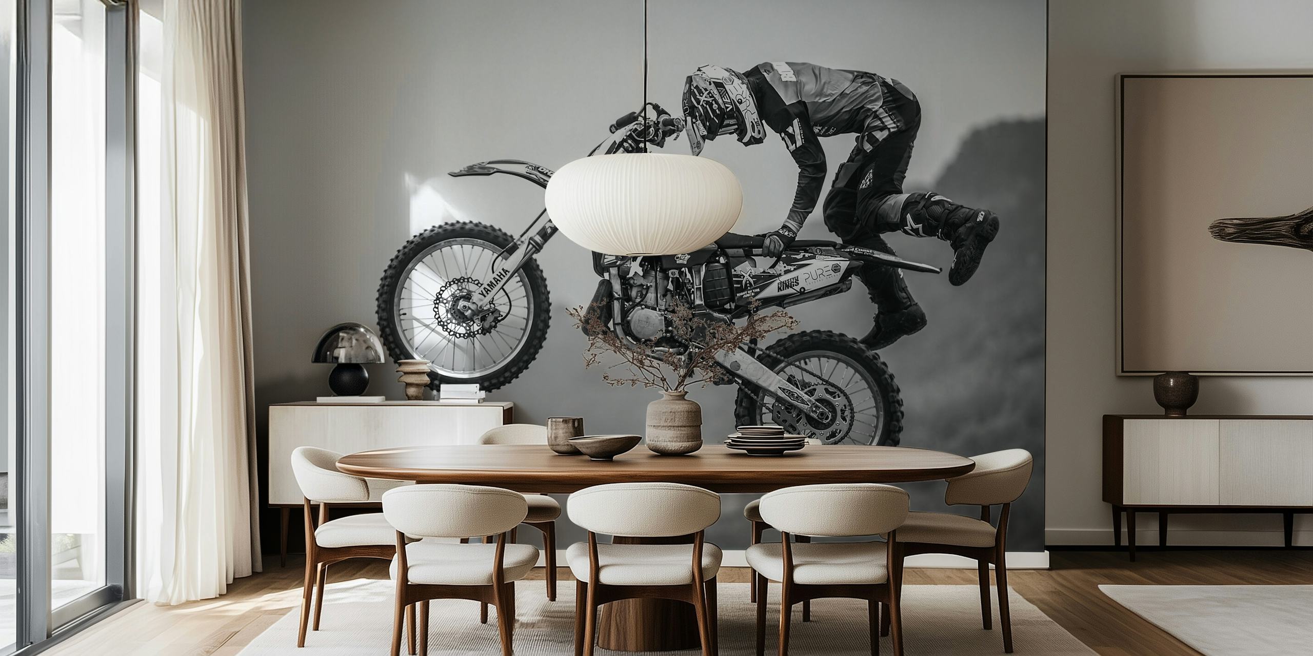 Papel de parede dinâmico com ação de esportes radicais