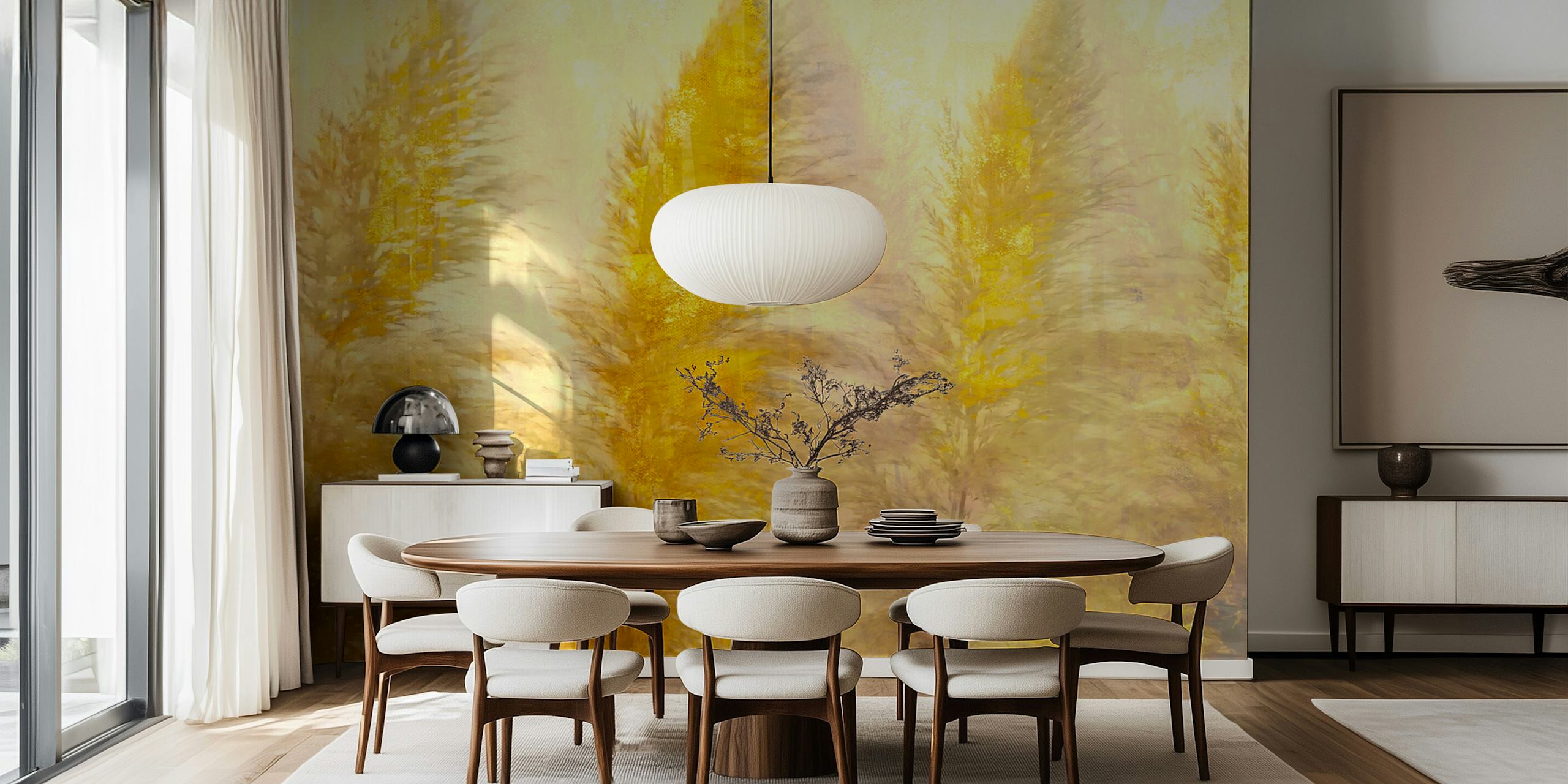Golden Pampas Breeze tapet i et rum