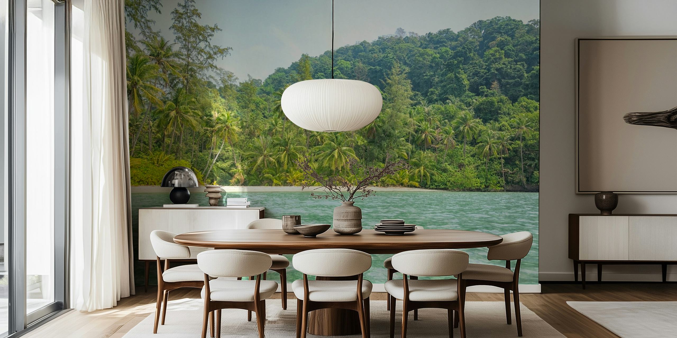 Palm Tree Haven tapet i et rom
