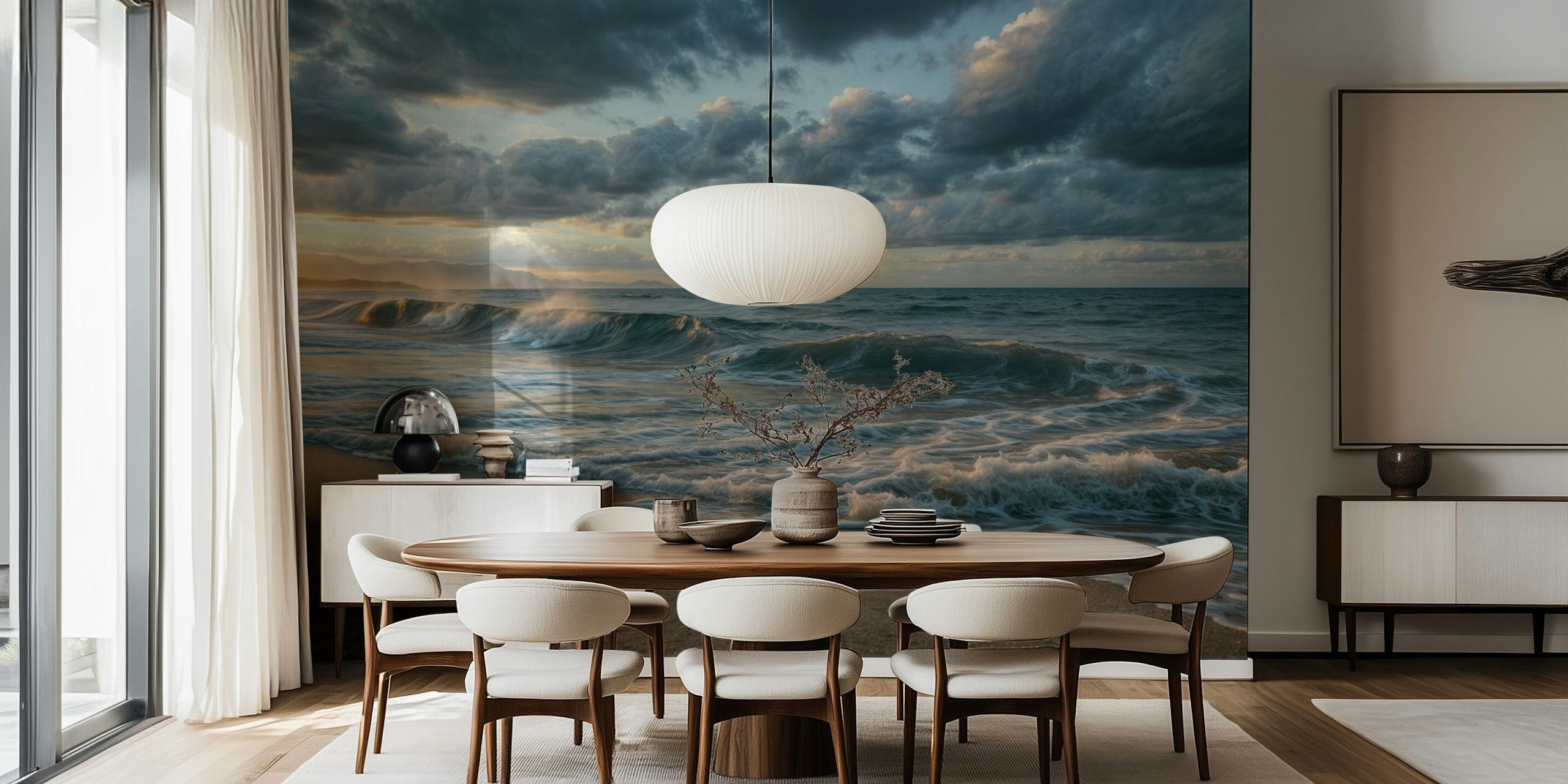 Tapeta Peaceful Shoreline View u sobi