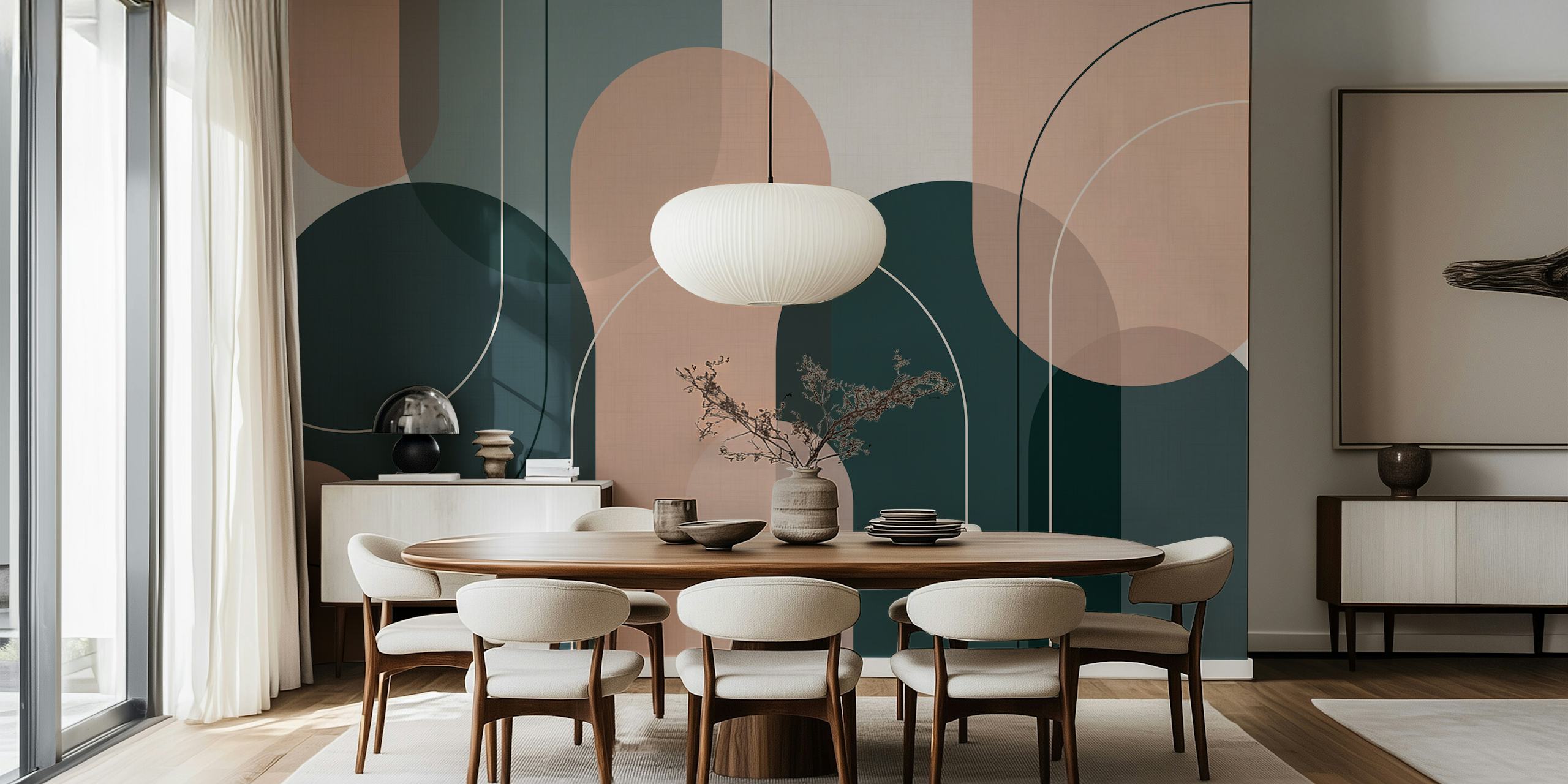 Elegant Arches Soft Tones tapet i et rom