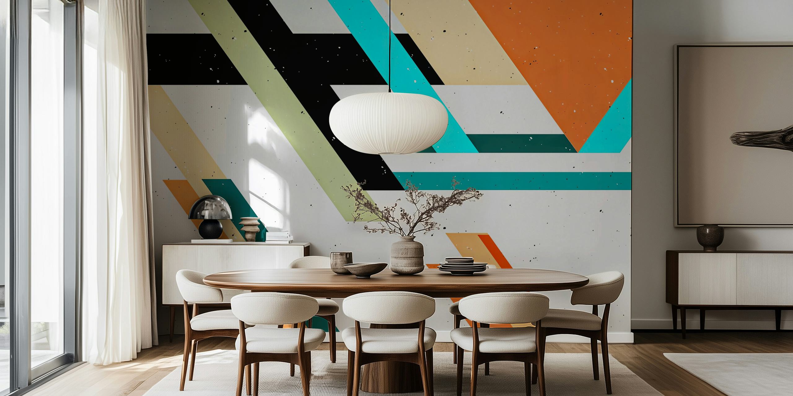 Papel pintado Vintage Life en una habitación elegante