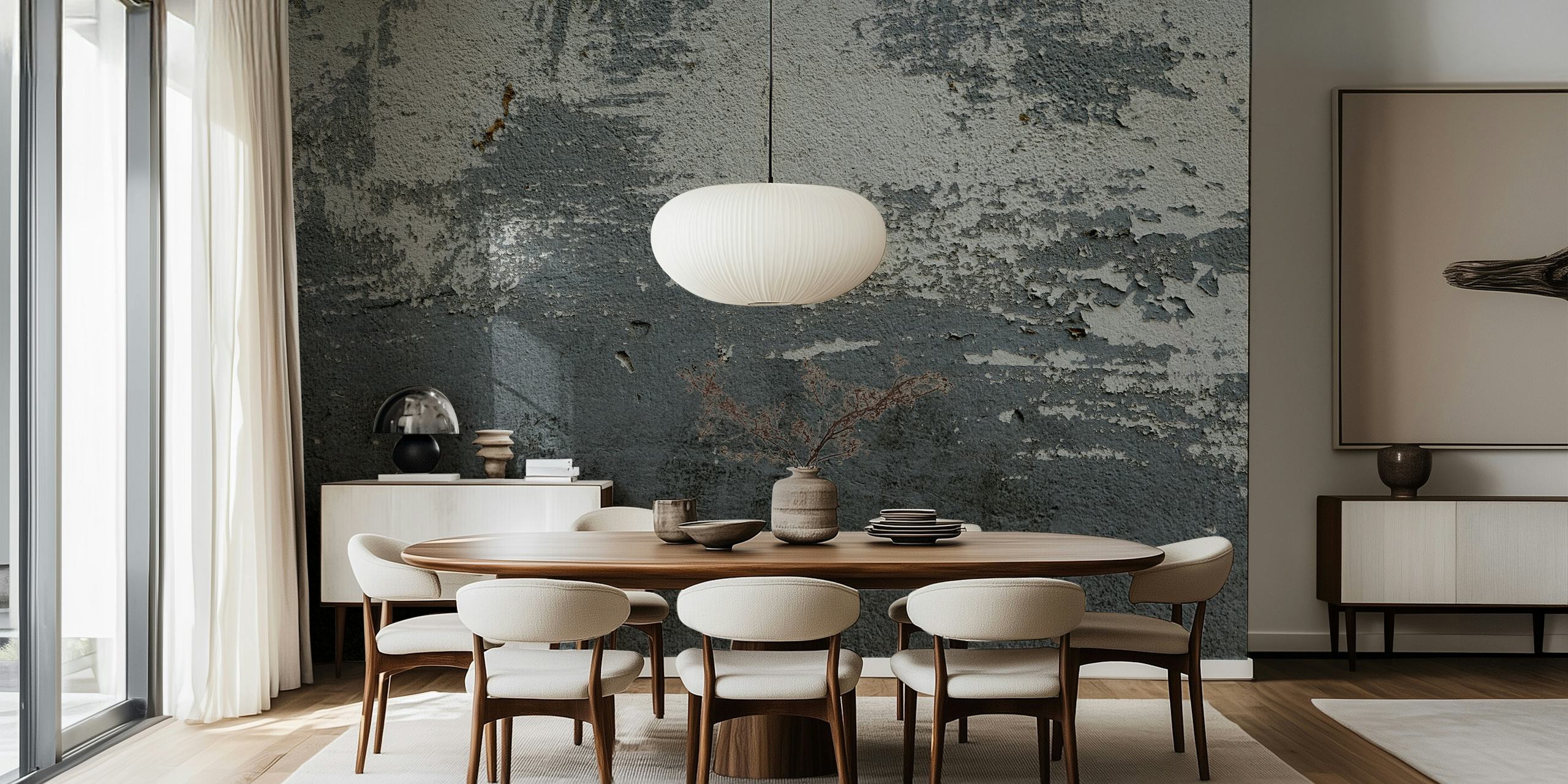 μαύρο γκράντζ ταπετσαρία σε ένα δωμάτιο