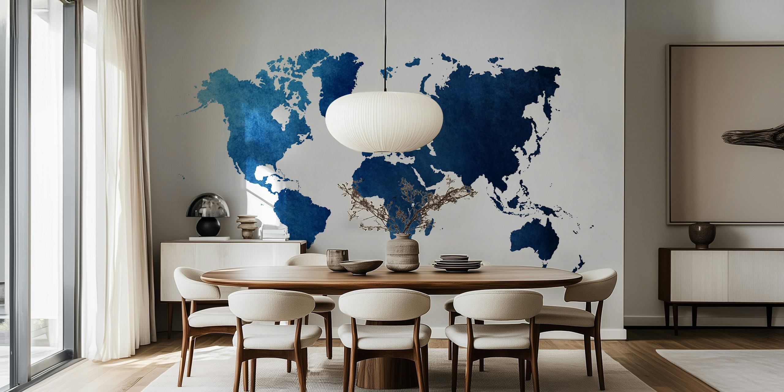 Navy blue world map on white background wallpaper