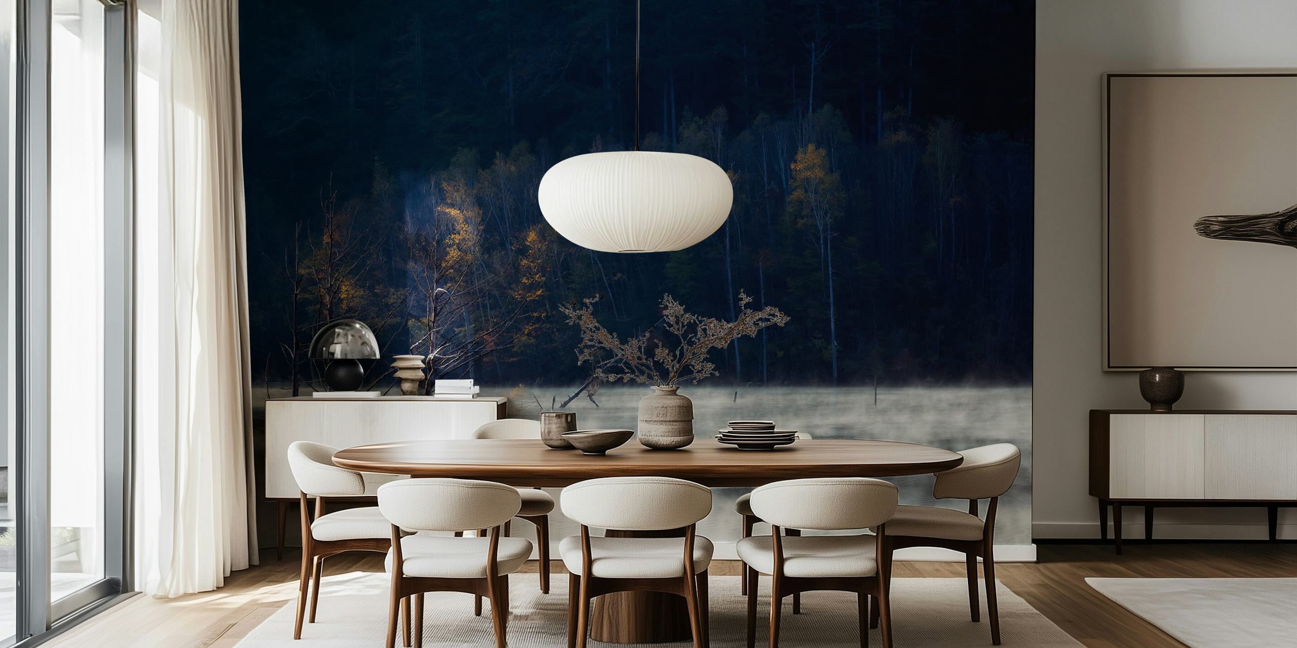 Papier peint Spot Light présentant un design serein