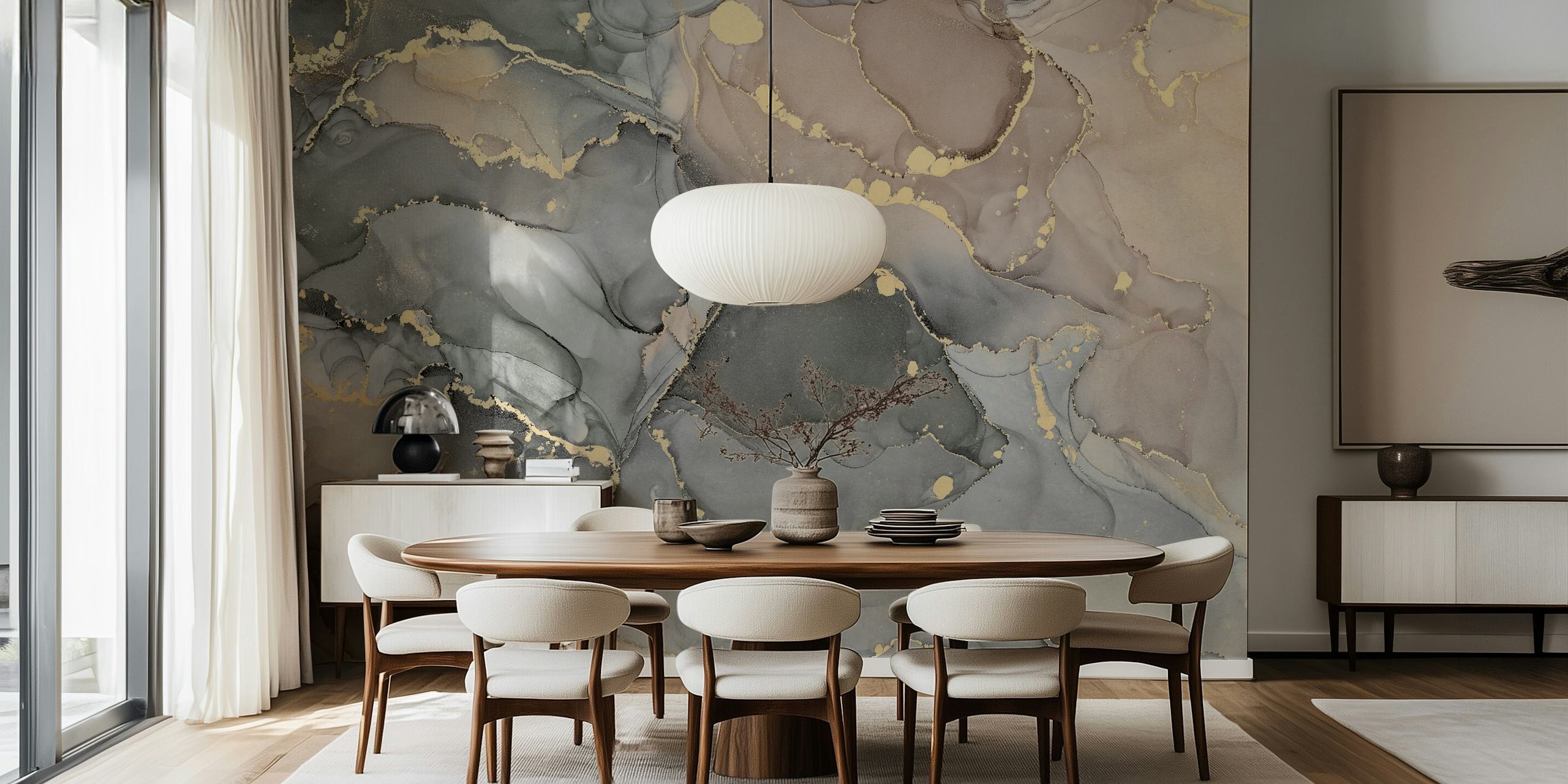 Surface Wall Murals displayed in a room