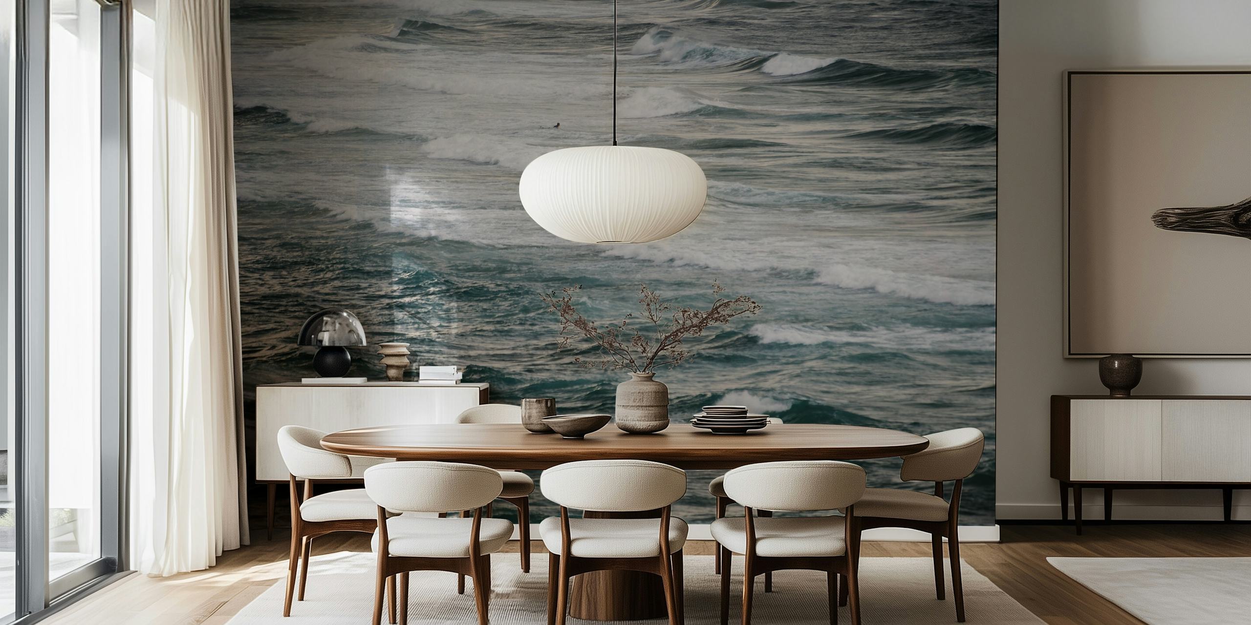 Winter Surfing V wallpaper in a room