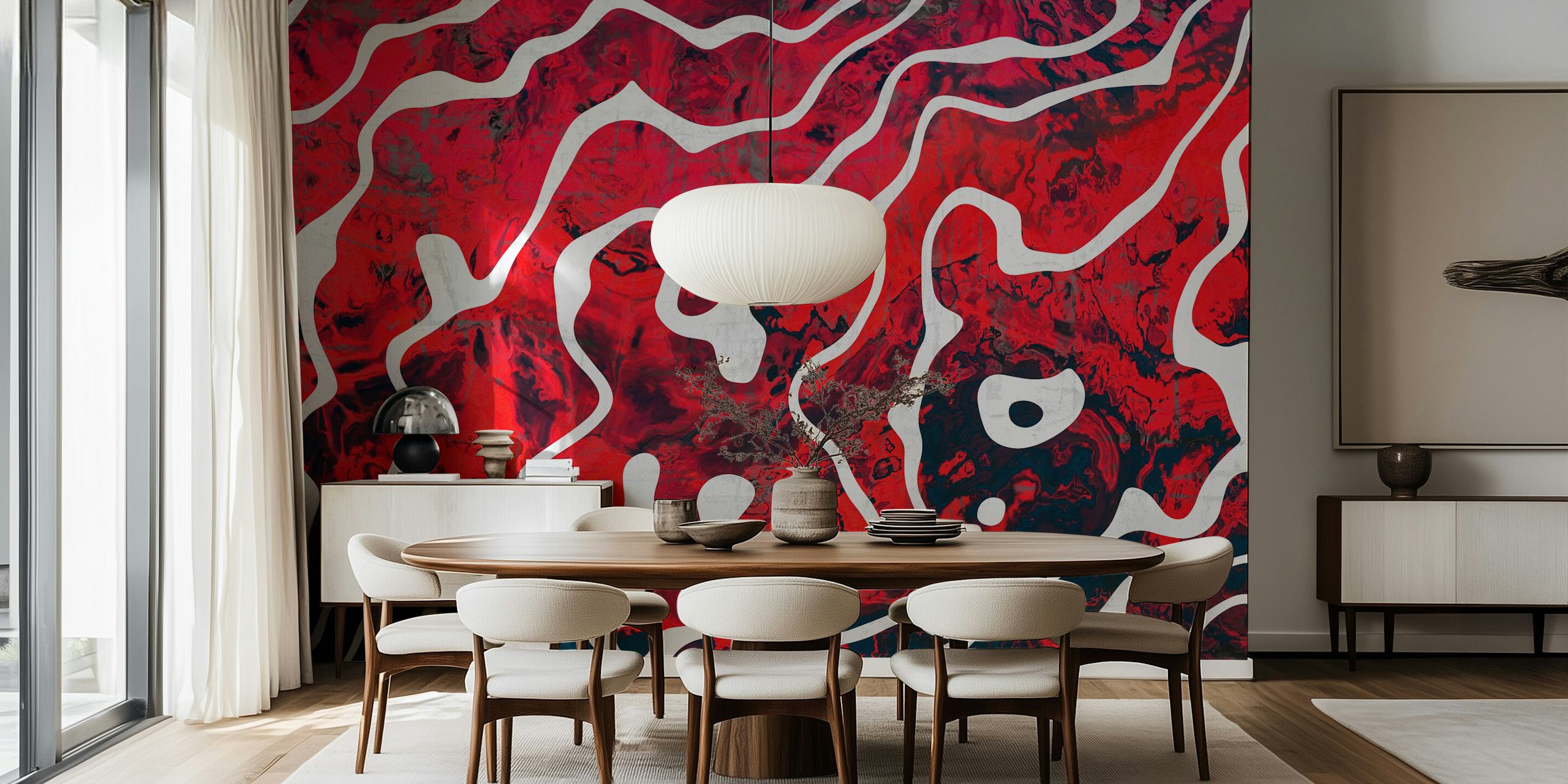 Pamplona 1 wallpaper design in a room