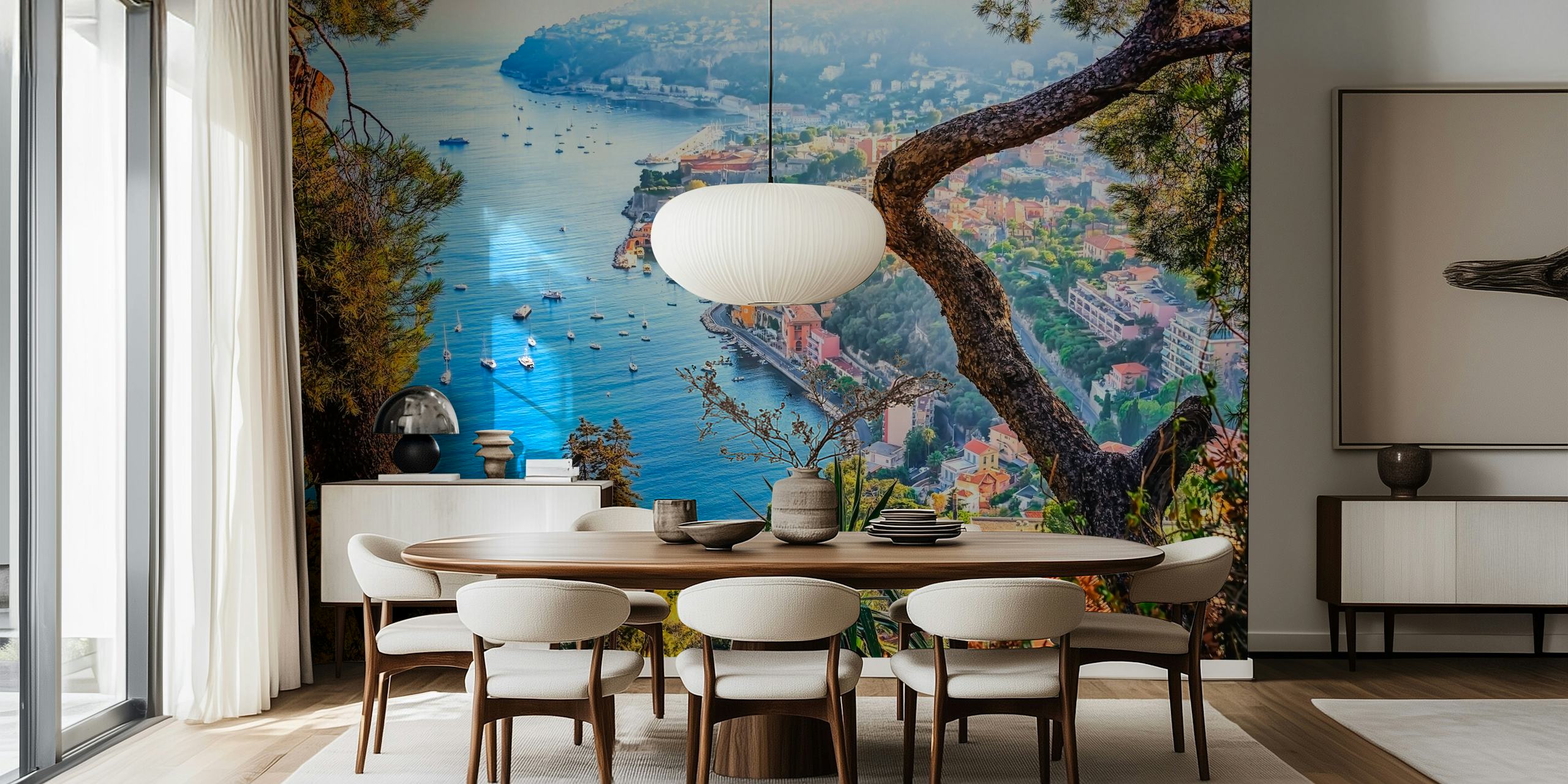 Villefranche wallpaper in a bright room
