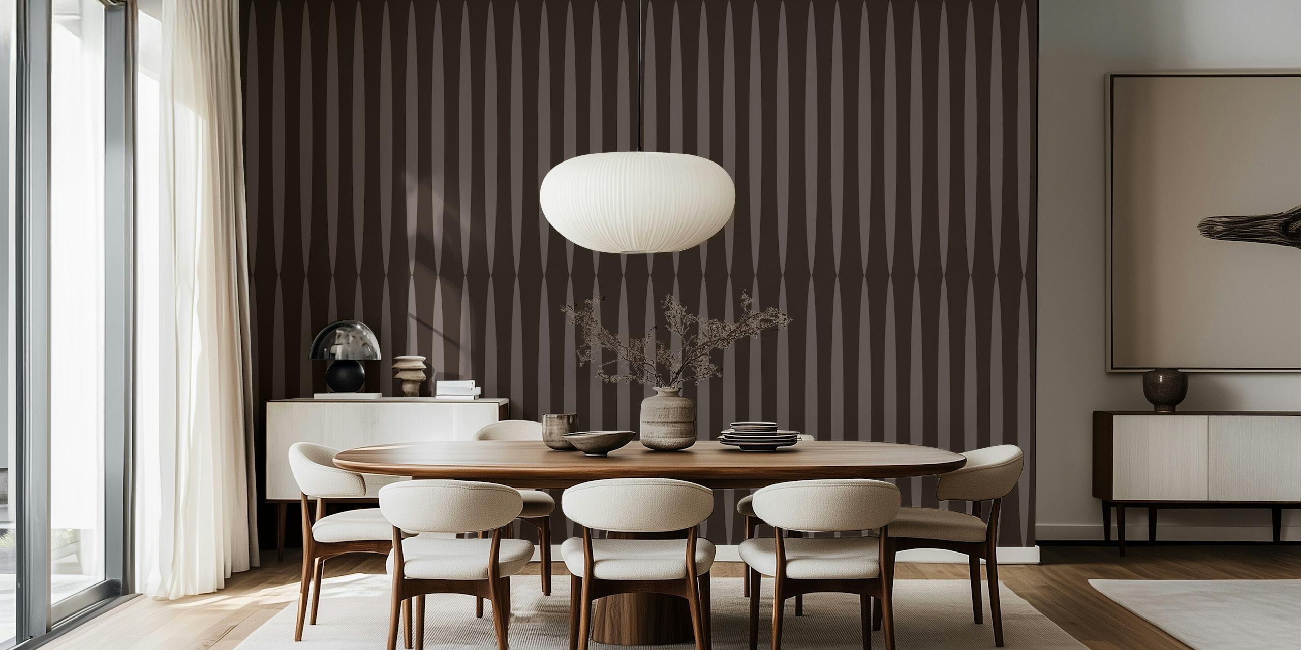 Minimal Japan II wallpaper in a room setting