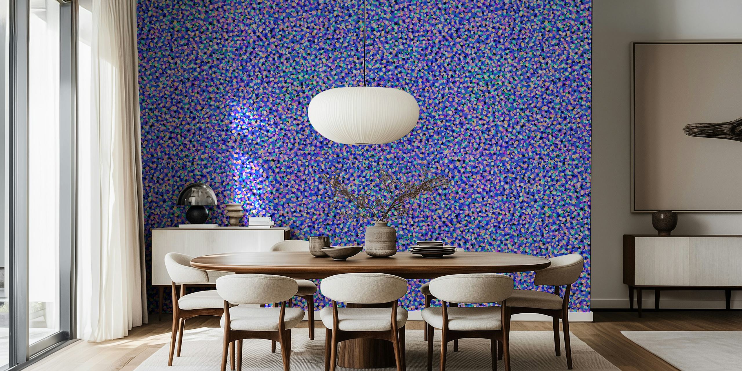 Papier peint abstrait aux tons bluebell avec effet de texture dynamique