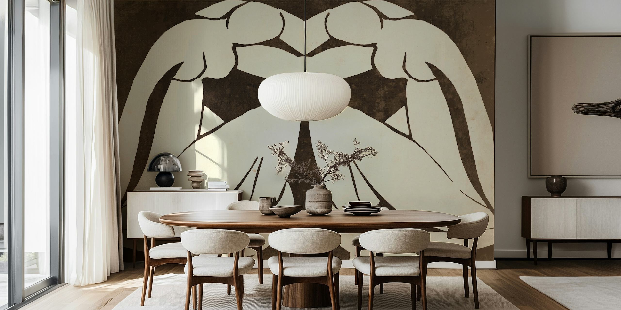 Matisse Sisters Grunge wallpaper design
