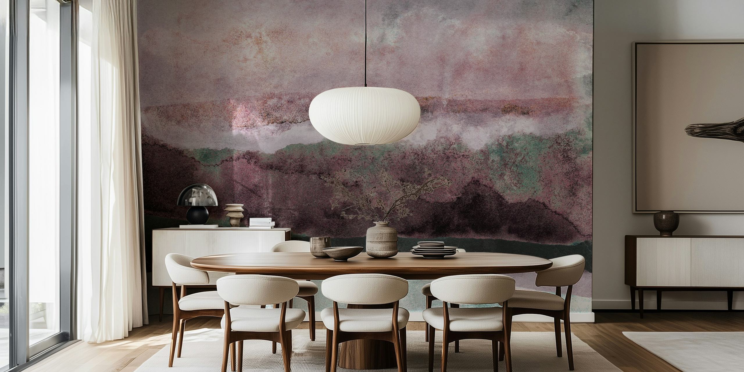 Watercolors 24 wallpaper in a room setting