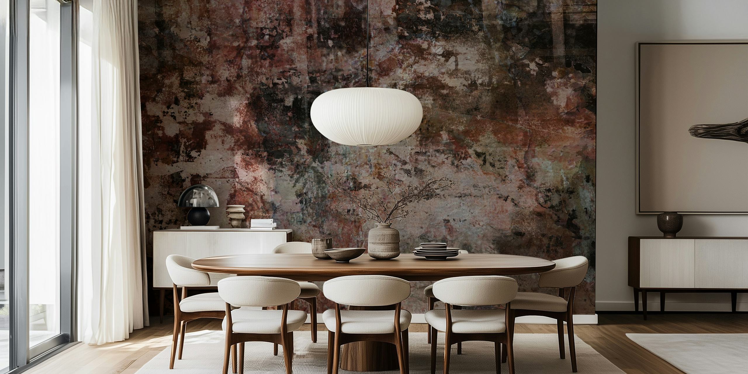 Texture with earthy tones and layered patterns wallpaper