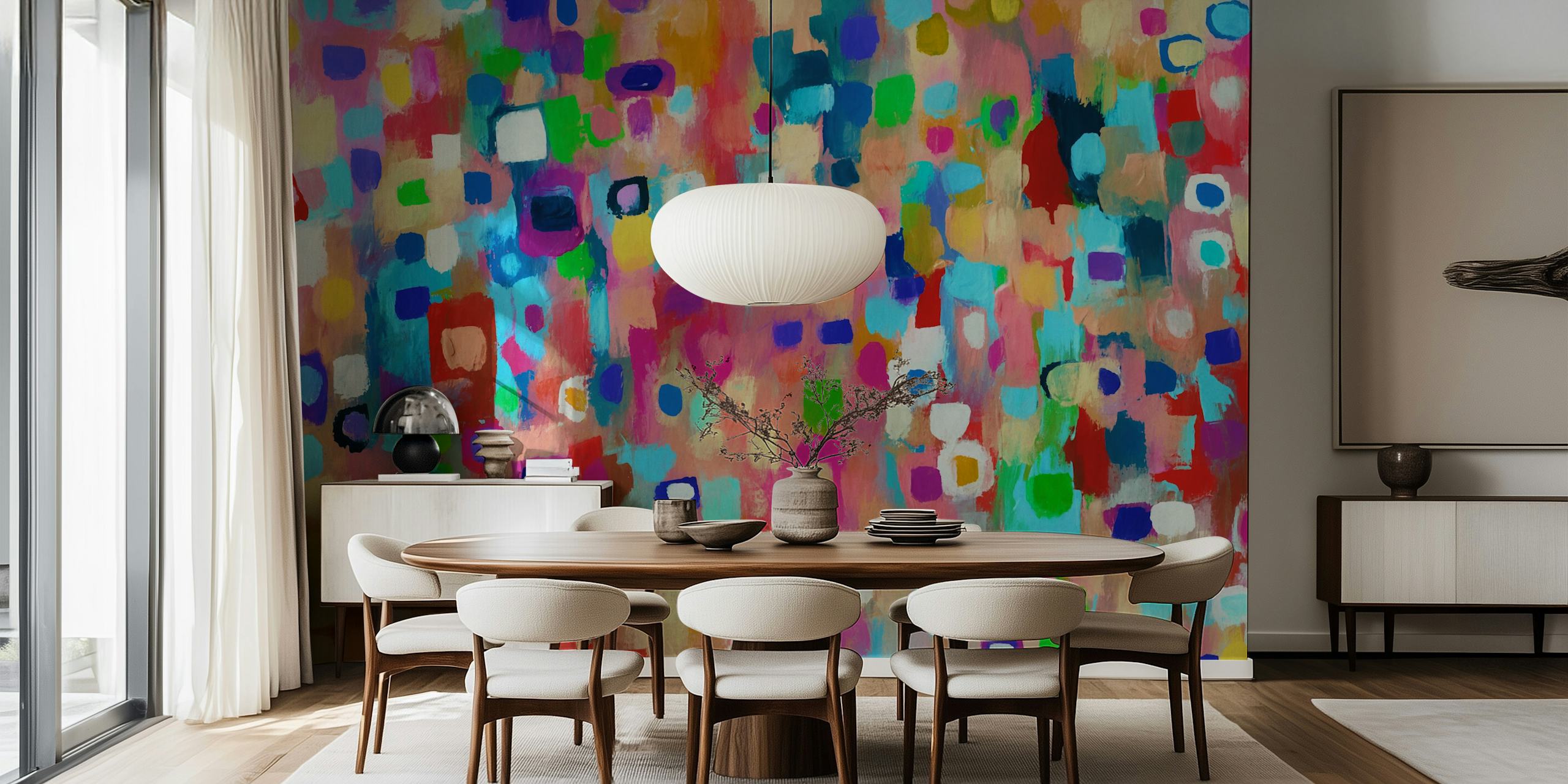 Joy of Colors 3 wallpaper design on display