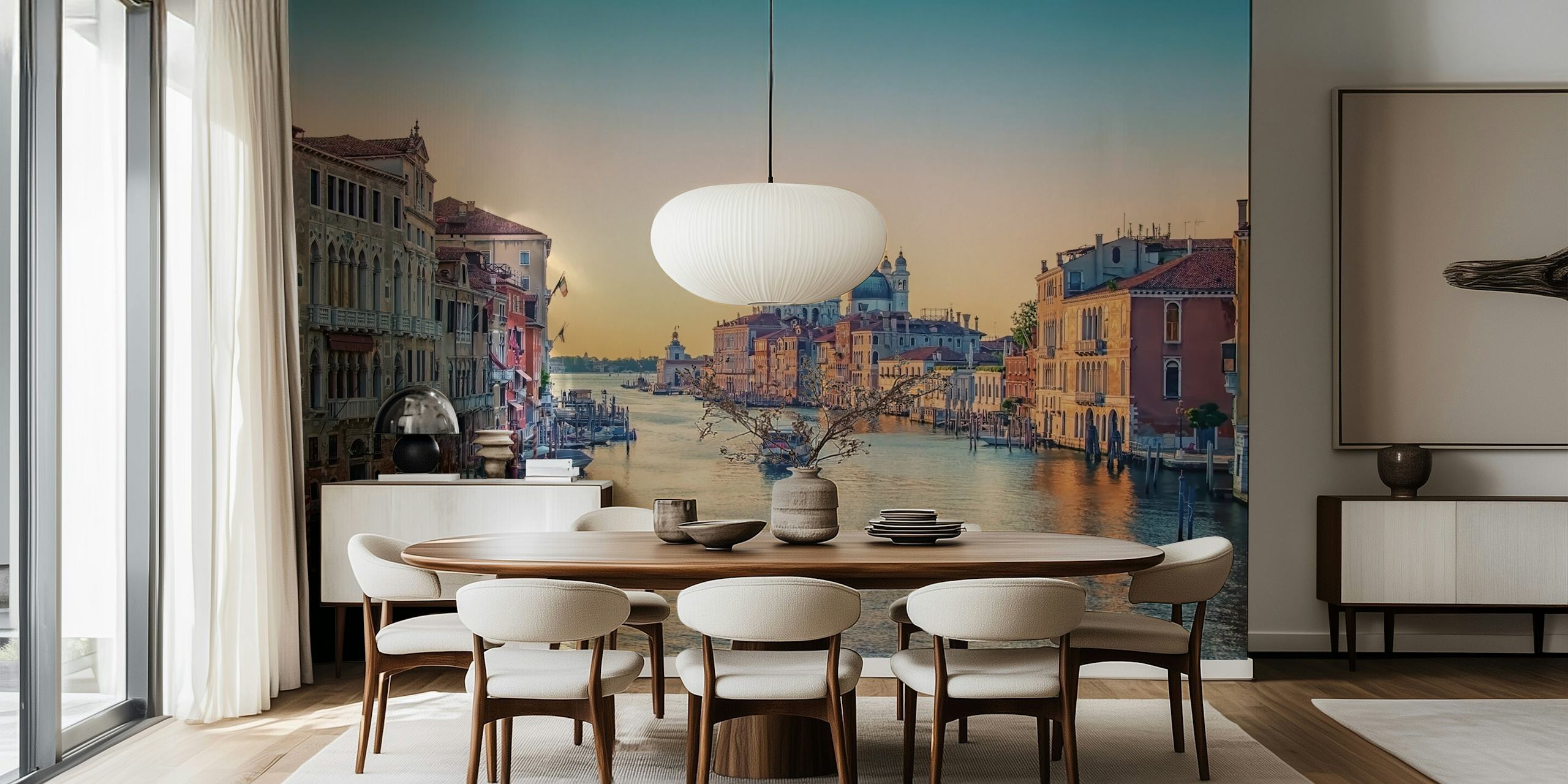 Papel de parede Grand Canal em um quarto