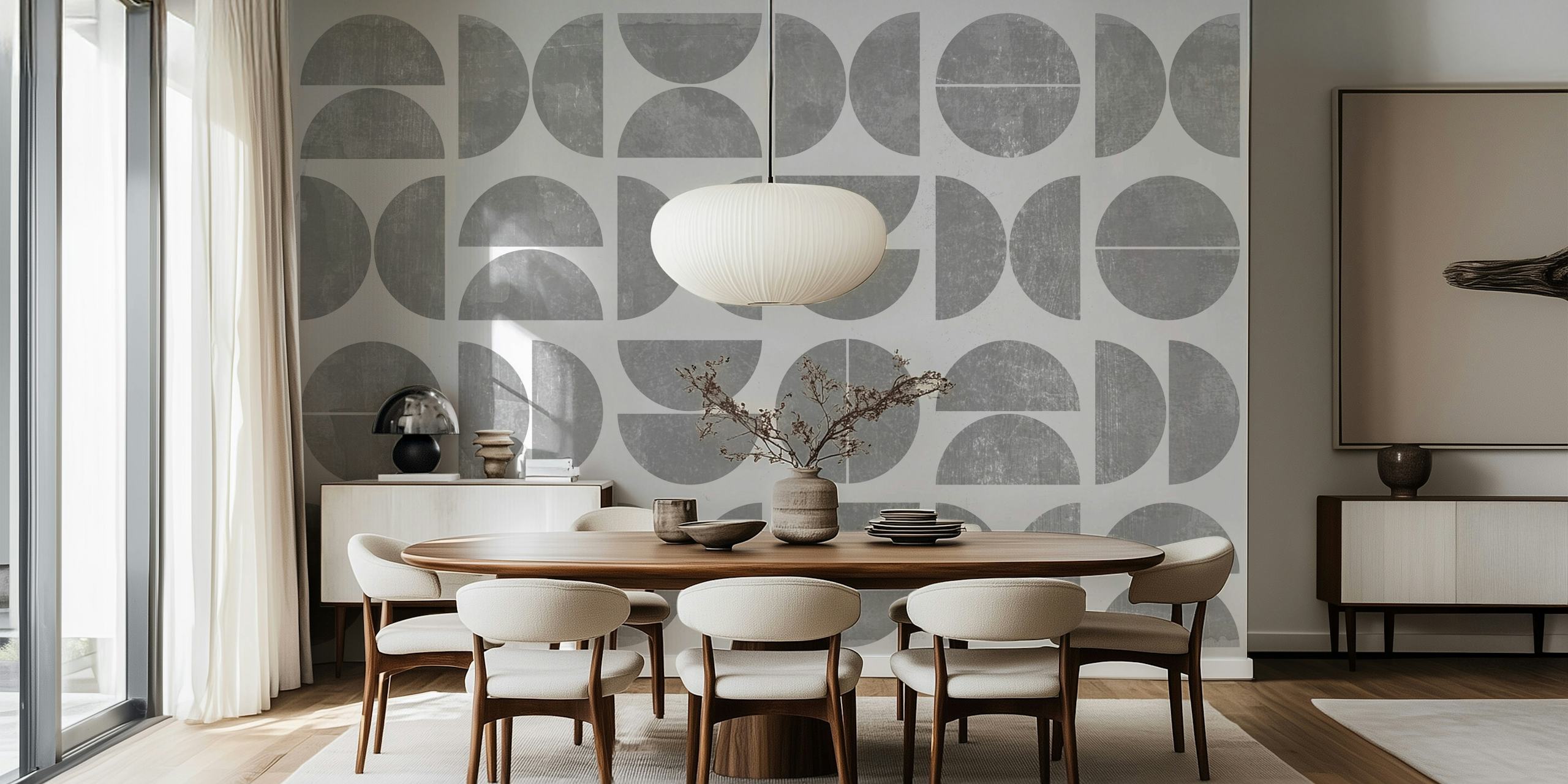 Design tapety Modern Greys Mid-Century Contemporary