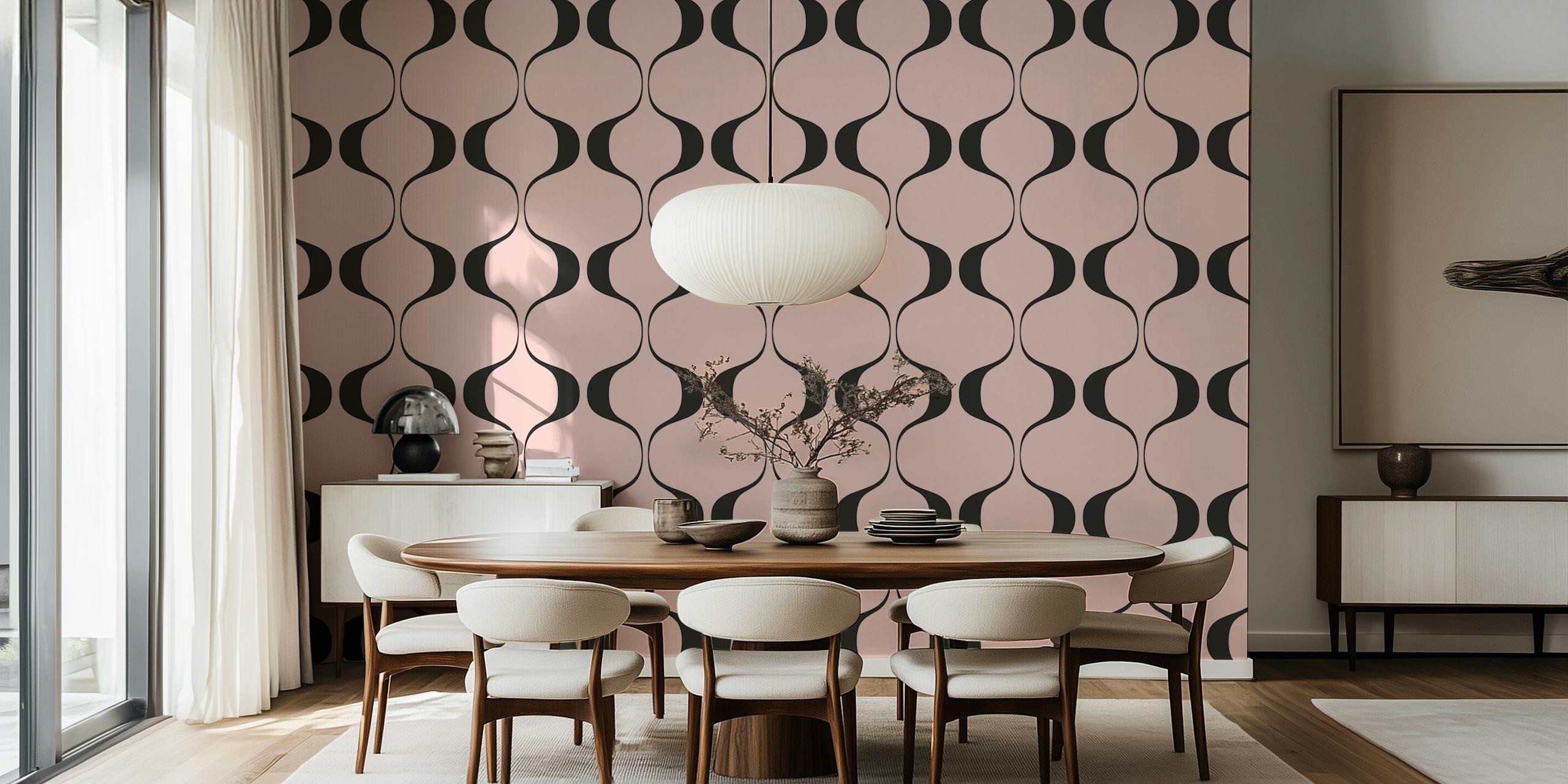 Vintage Abstract Geo Pattern u sobi