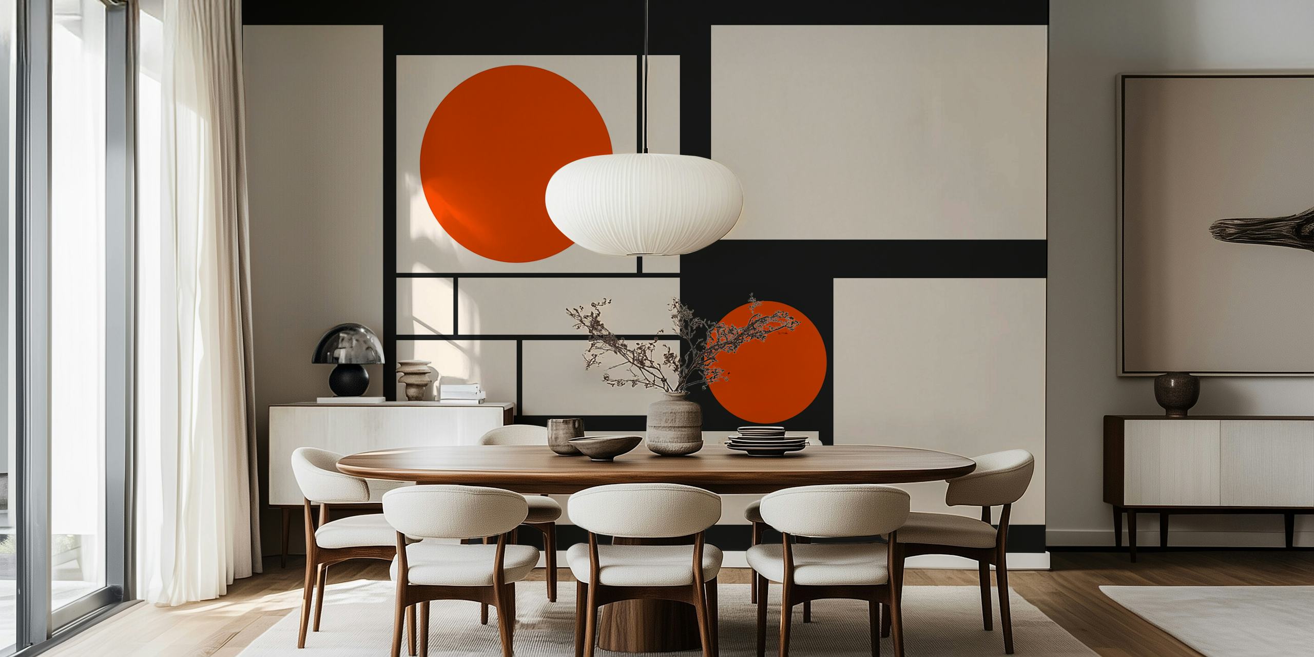 Modern Art Deco Bauhaus tapetdesign